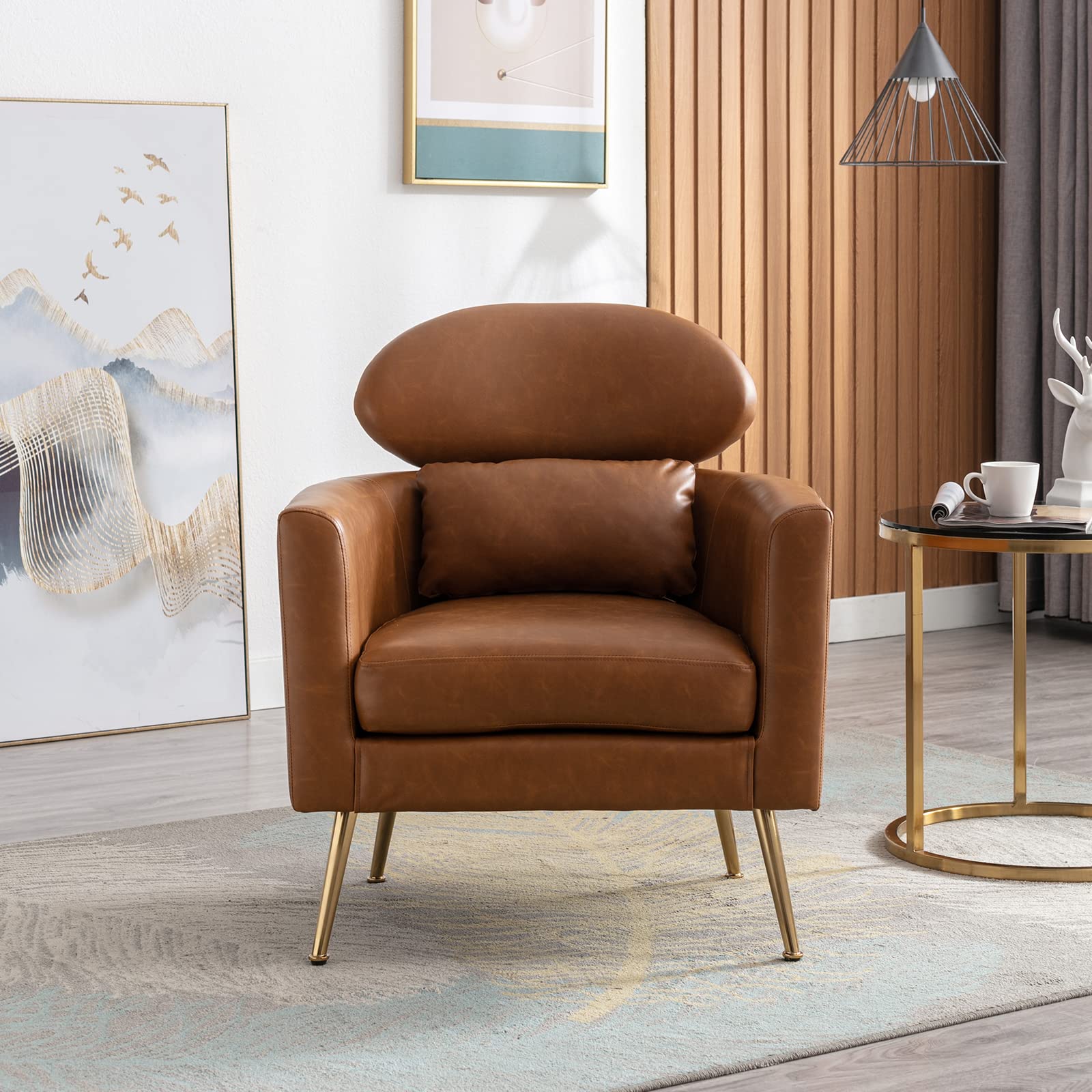 Upholstered Barrel Accent Chair 1 PCS - 8342AC - Image 12