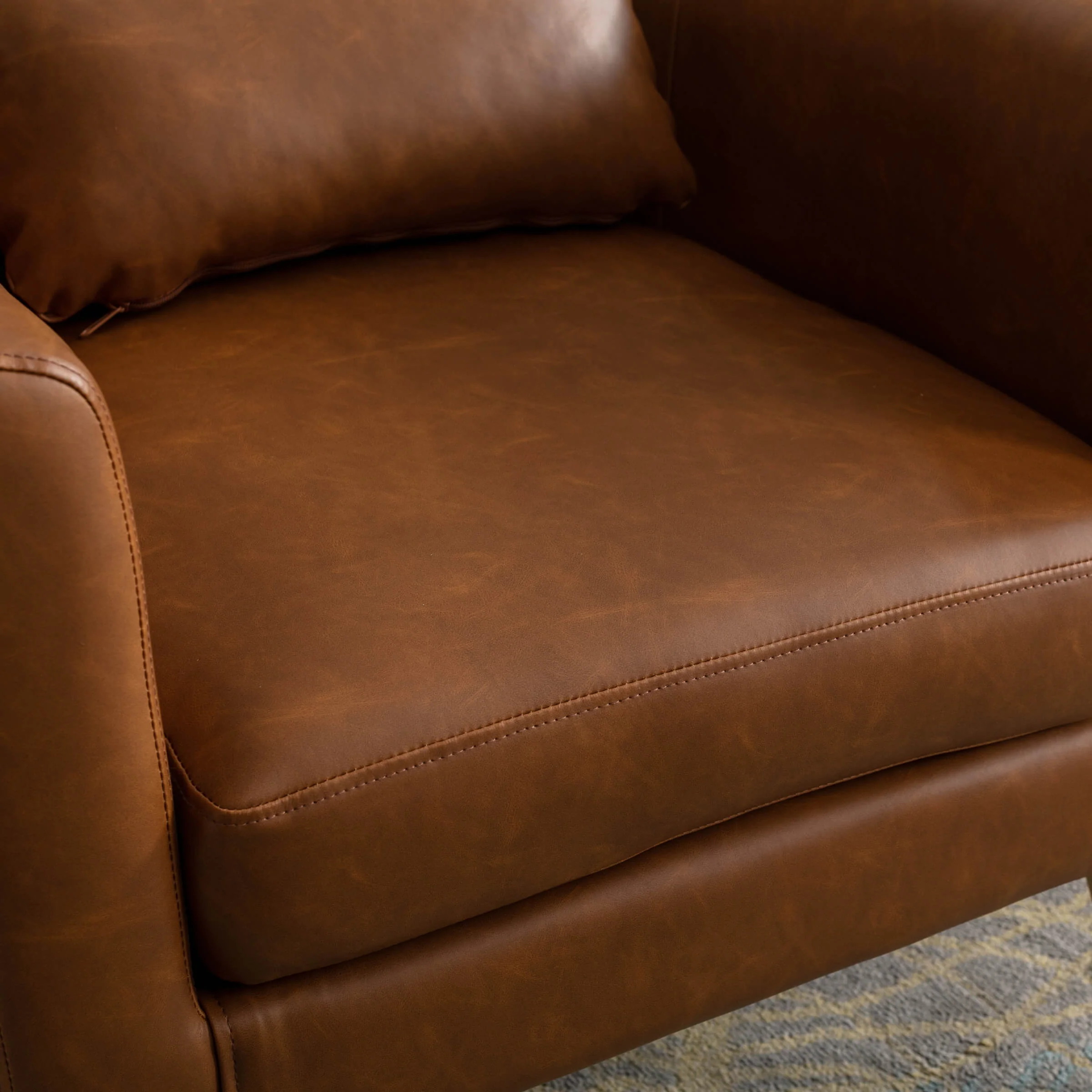 Upholstered Barrel Accent Chair 1 PCS - 8342AC - Image 16