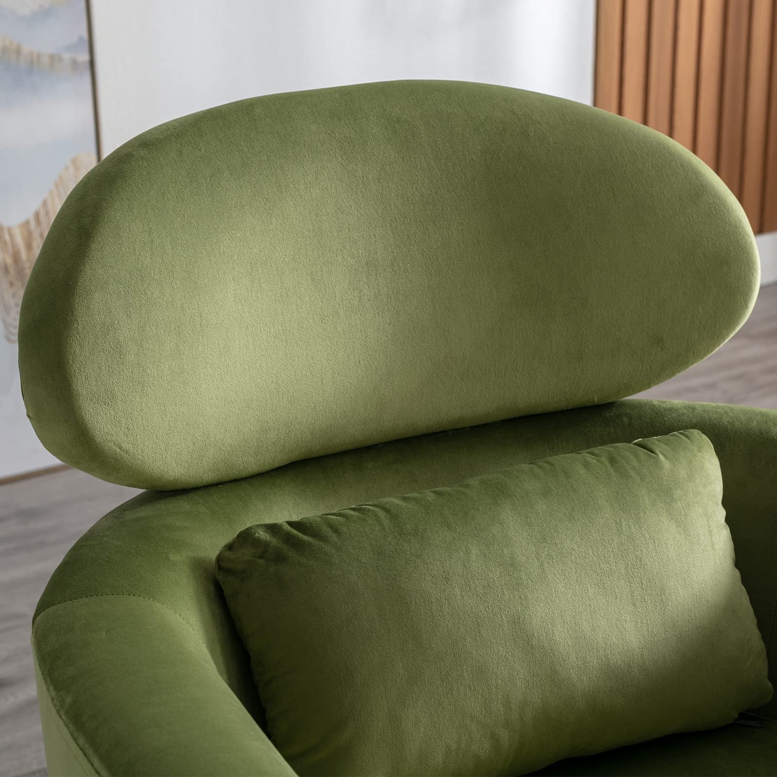 Upholstered Barrel Accent Chair 1 PCS - 8342AC - Image 4