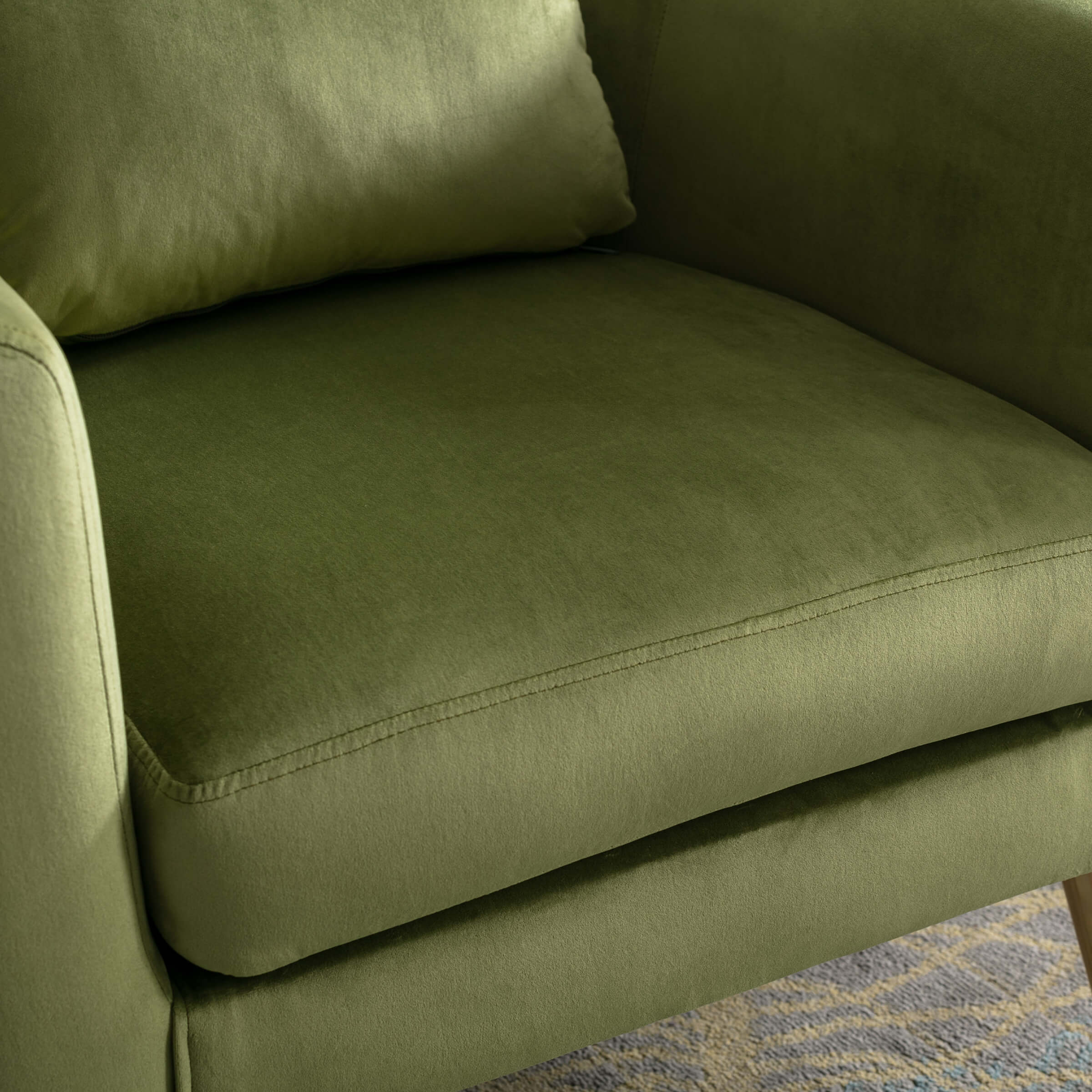 Upholstered Barrel Accent Chair 1 PCS - 8342AC - Image 6