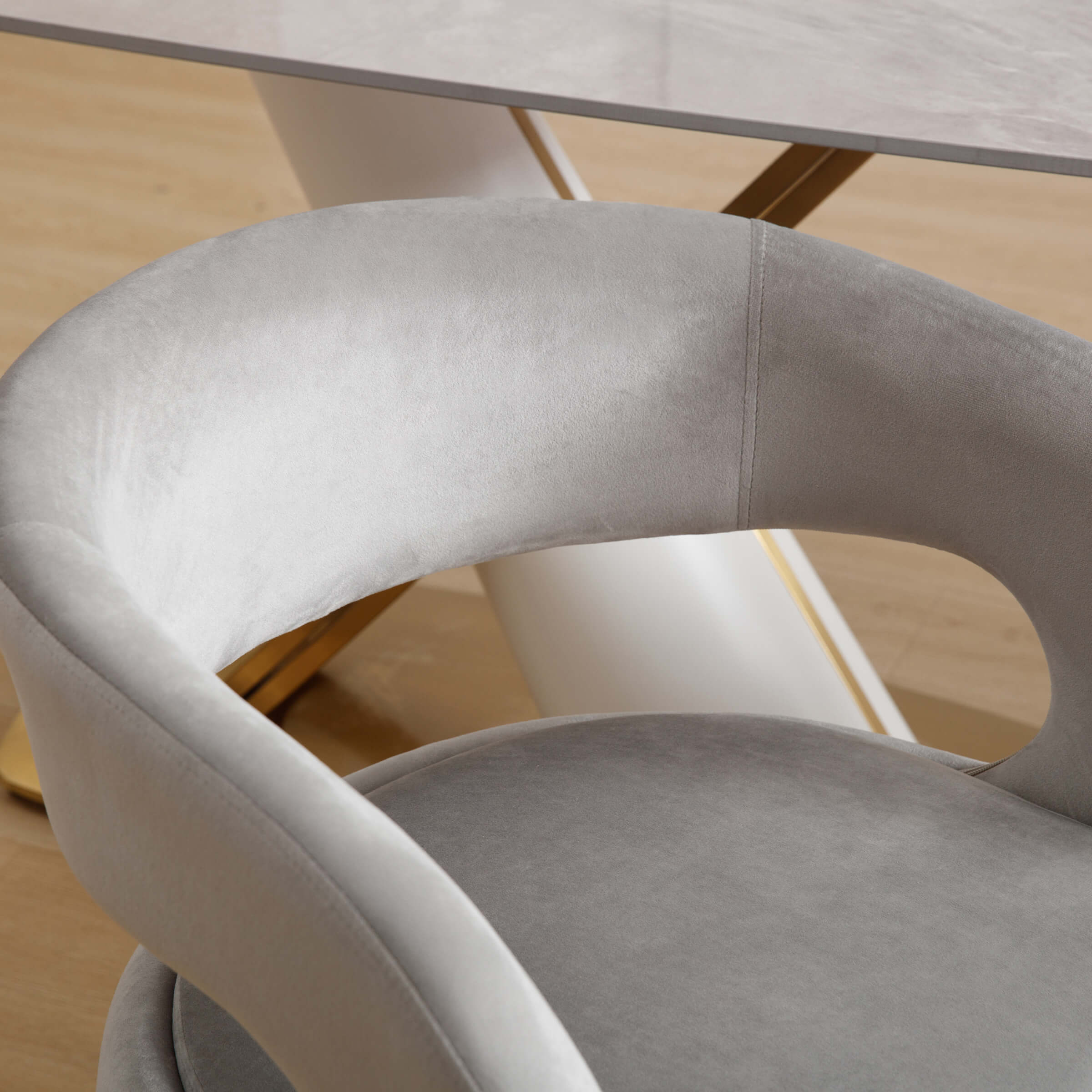 Velvet Upholstered Dining Chairs Set of 2 - 1777DC - Image 23