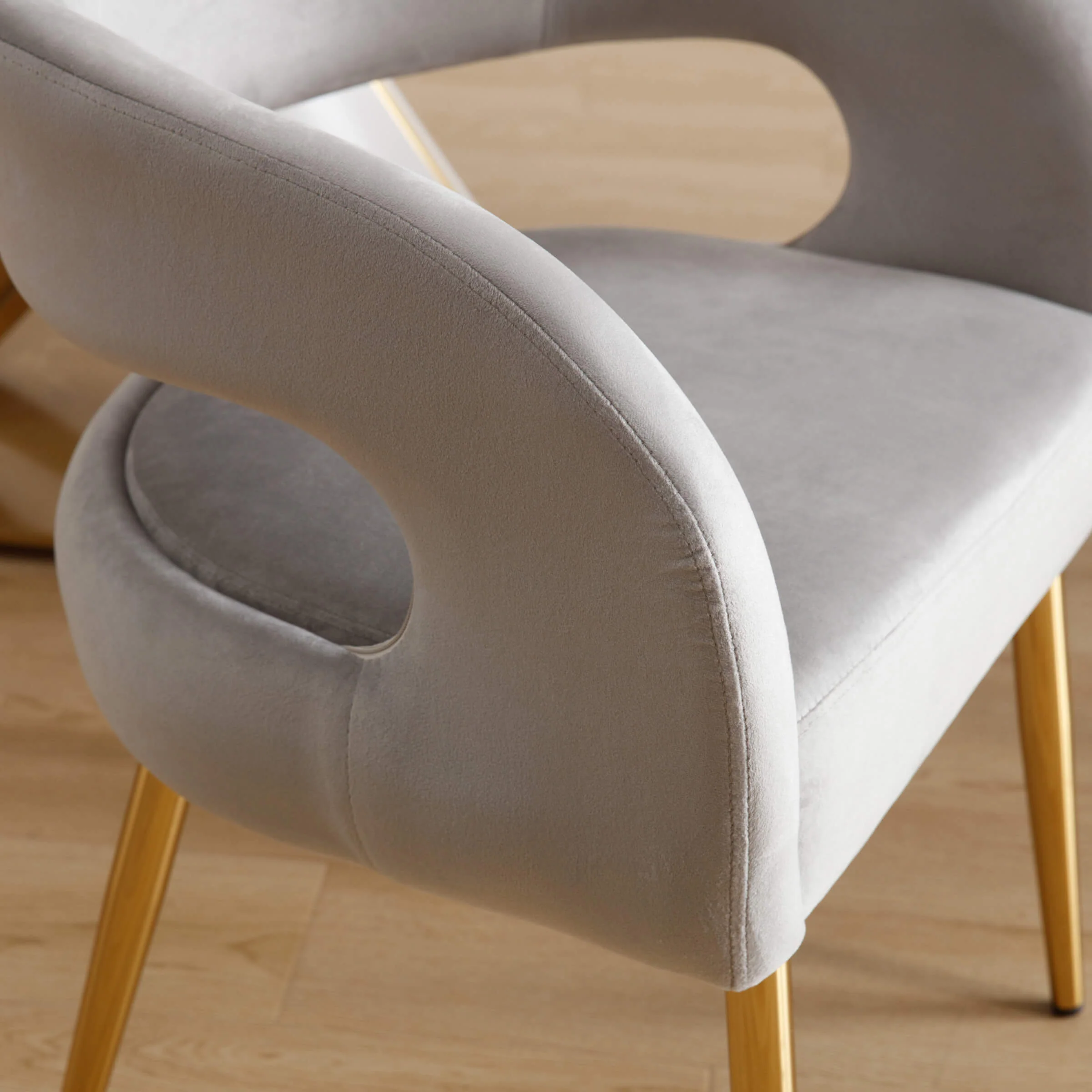 Velvet Upholstered Dining Chairs Set of 2 - 1777DC - Image 24