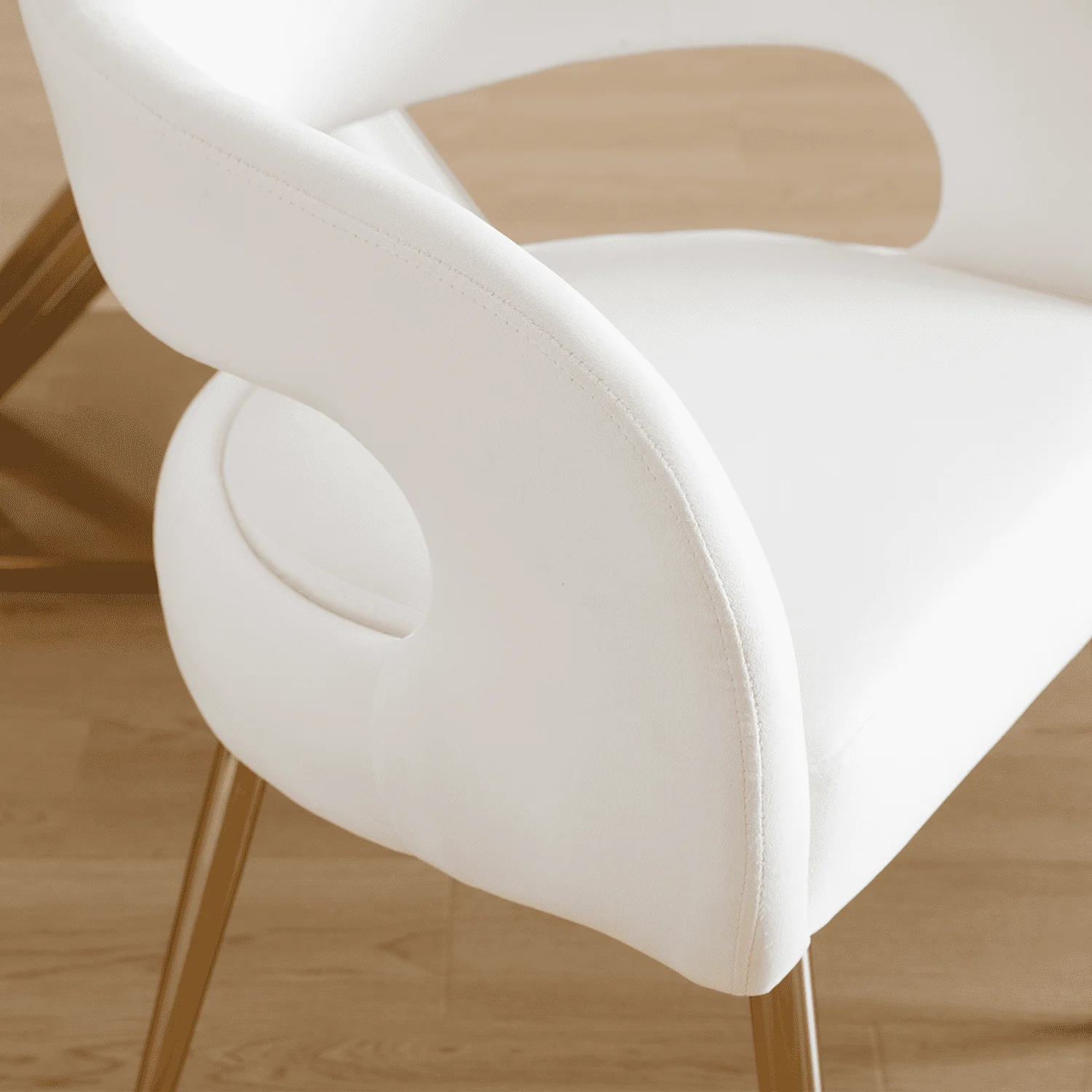 Velvet Upholstered Dining Chairs Set of 2 - 1777DC - Image 6