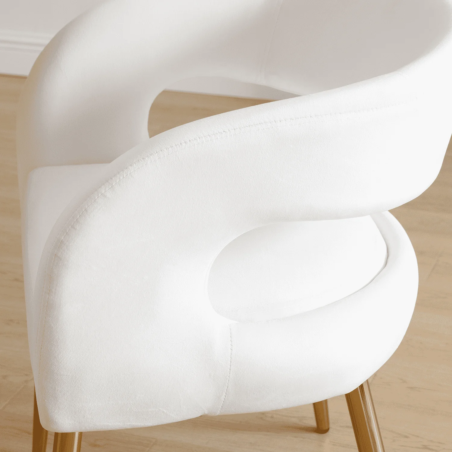 Velvet Upholstered Dining Chairs Set of 2 - 1777DC - Image 8
