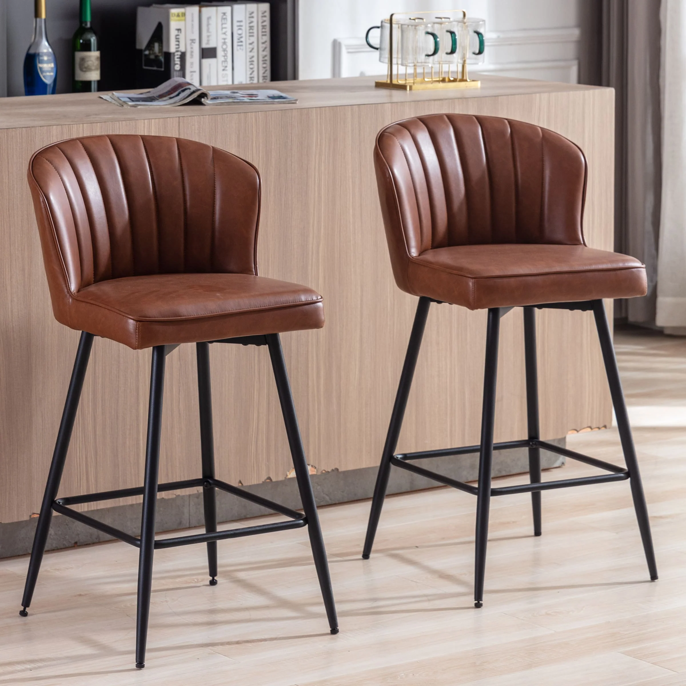 Curved Back Counter Stools Set of 2 - 8684CS - Image 13