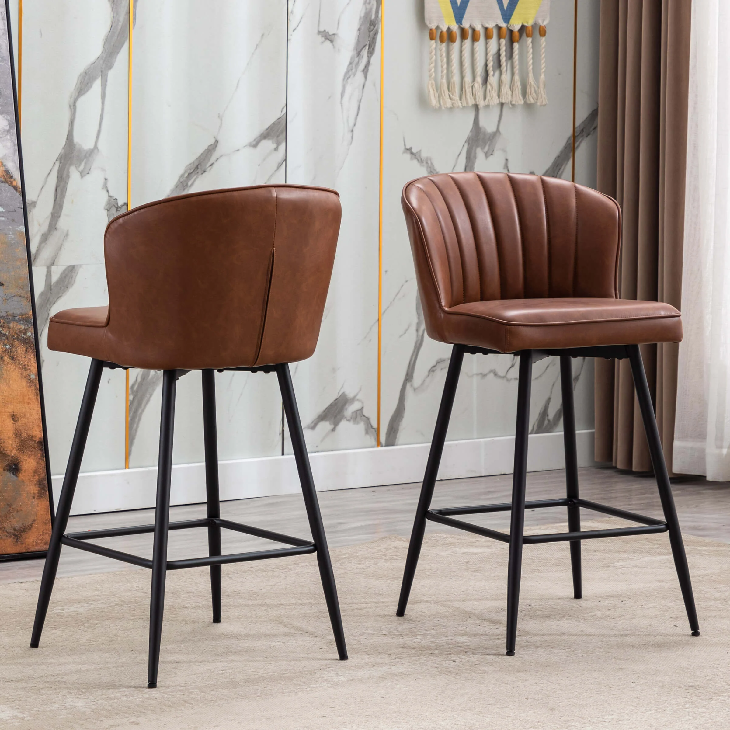 Curved Back Counter Stools Set of 2 - 8684CS - Image 14