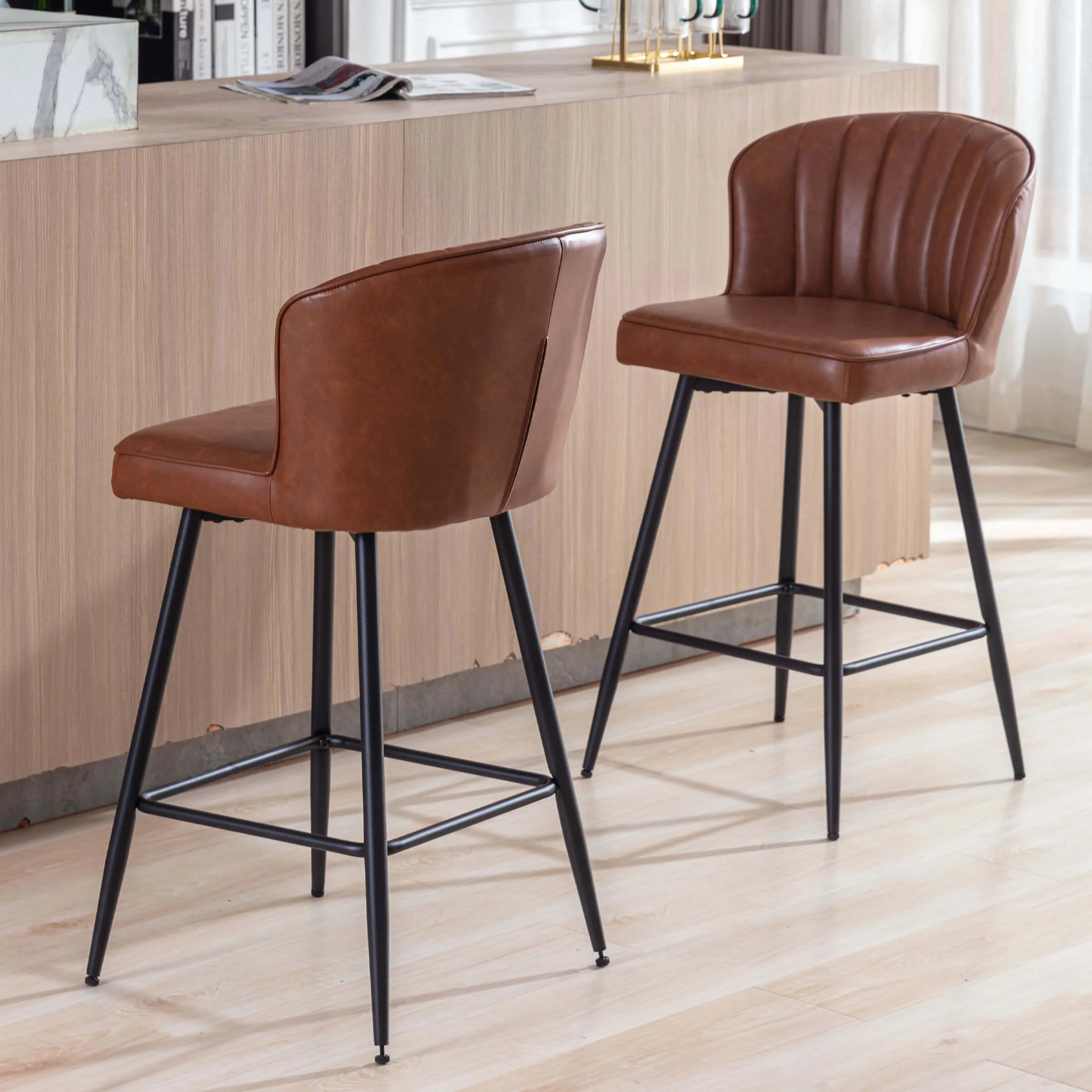 Curved Back Counter Stools Set of 2 - 8684CS - Image 16
