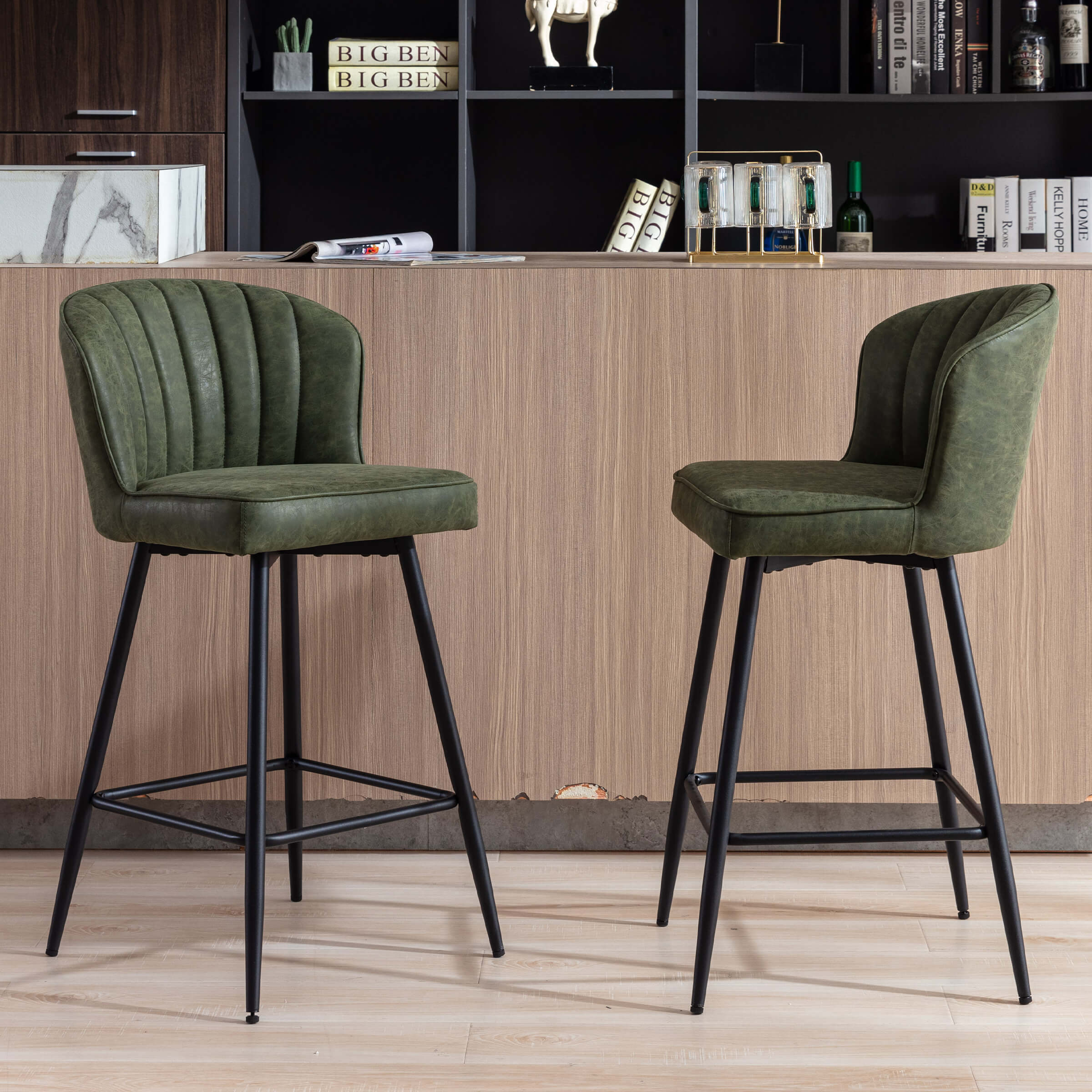 Curved Back Counter Stools Set of 2 - 8684CS - Image 3