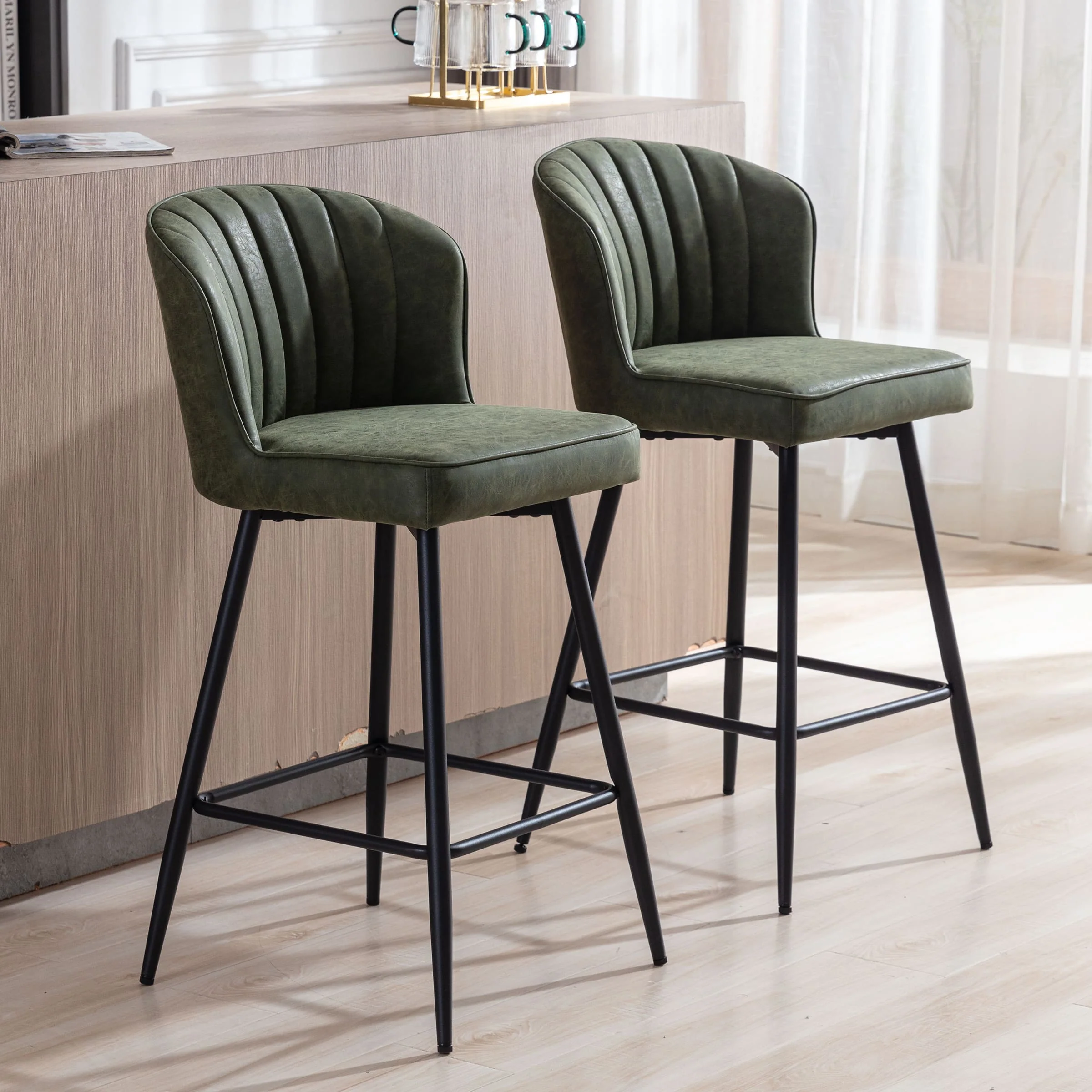 Curved Back Counter Stools Set of 2 - 8684CS - Image 4