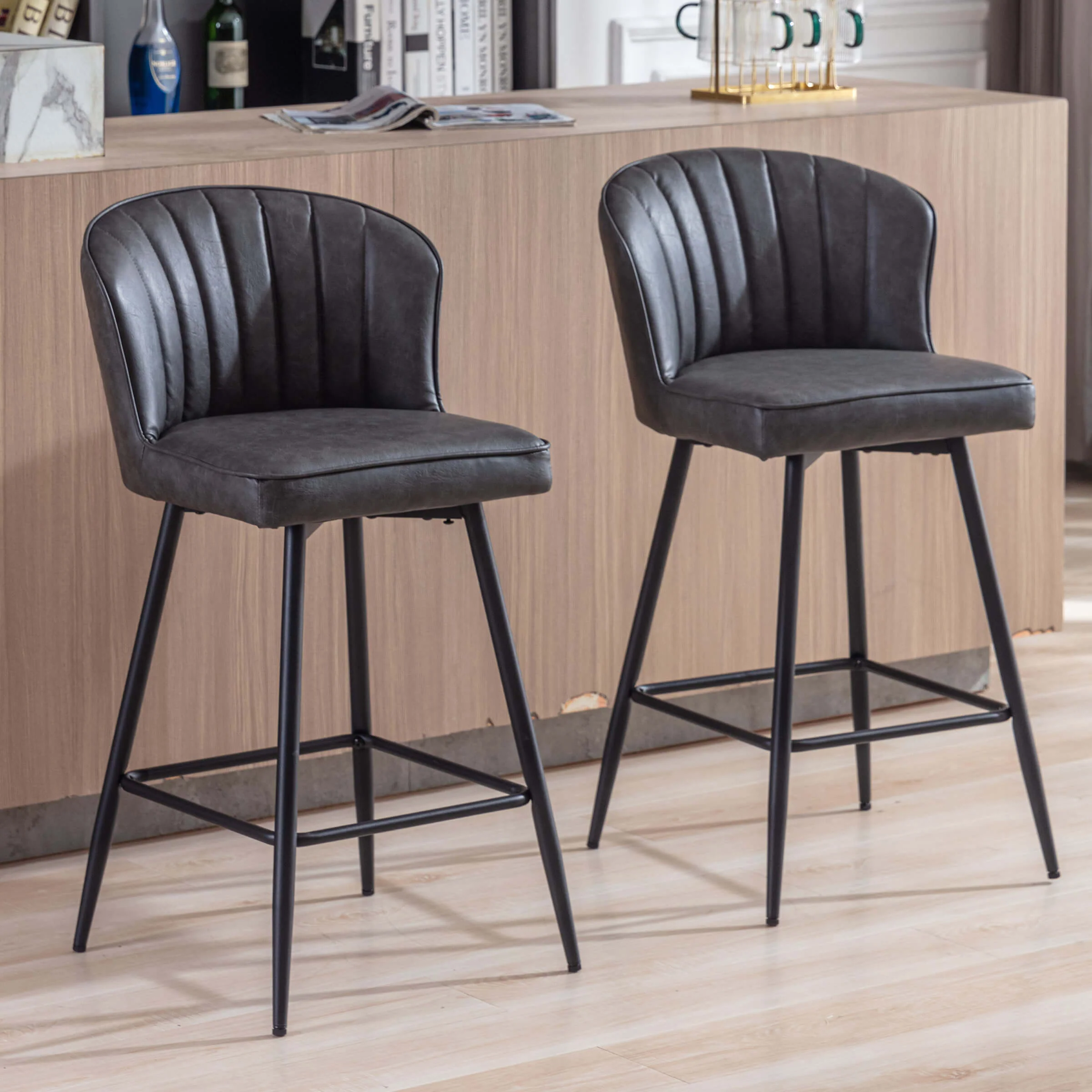Curved Back Counter Stools Set of 2 - 8684CS - Image 62