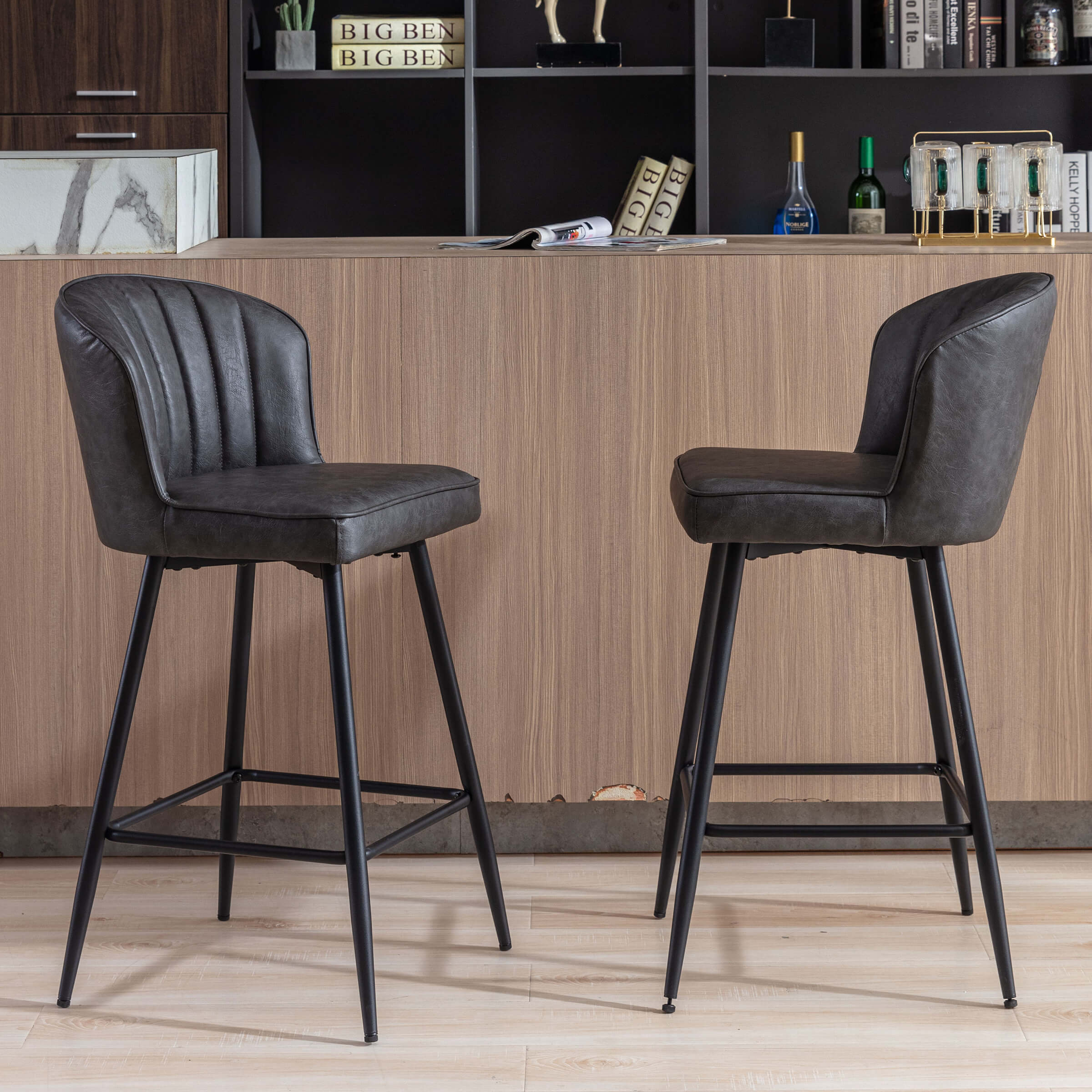 Curved Back Counter Stools Set of 2 - 8684CS - Image 63