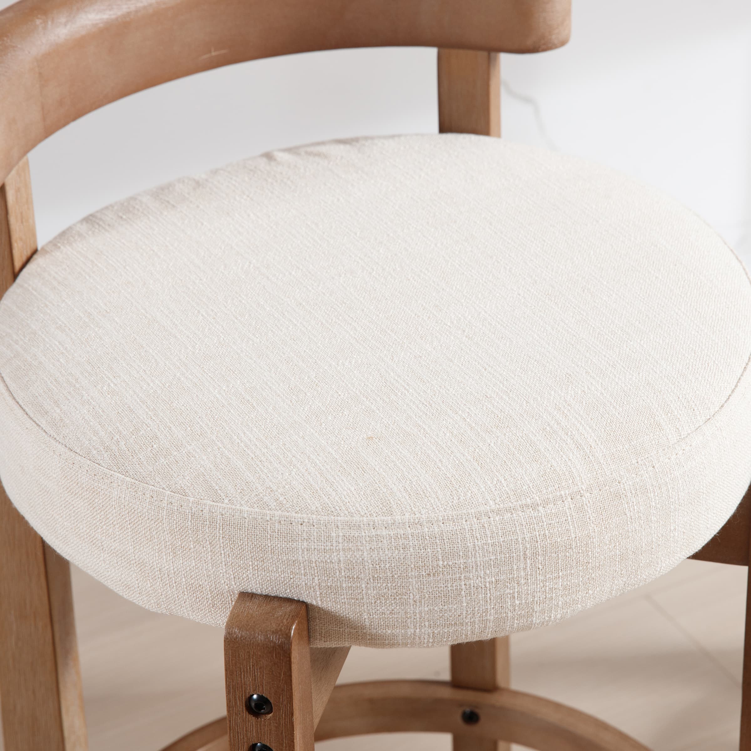 26.5"H Round Cushion Bar Stools Set of 2 - 5733CS - Image 4