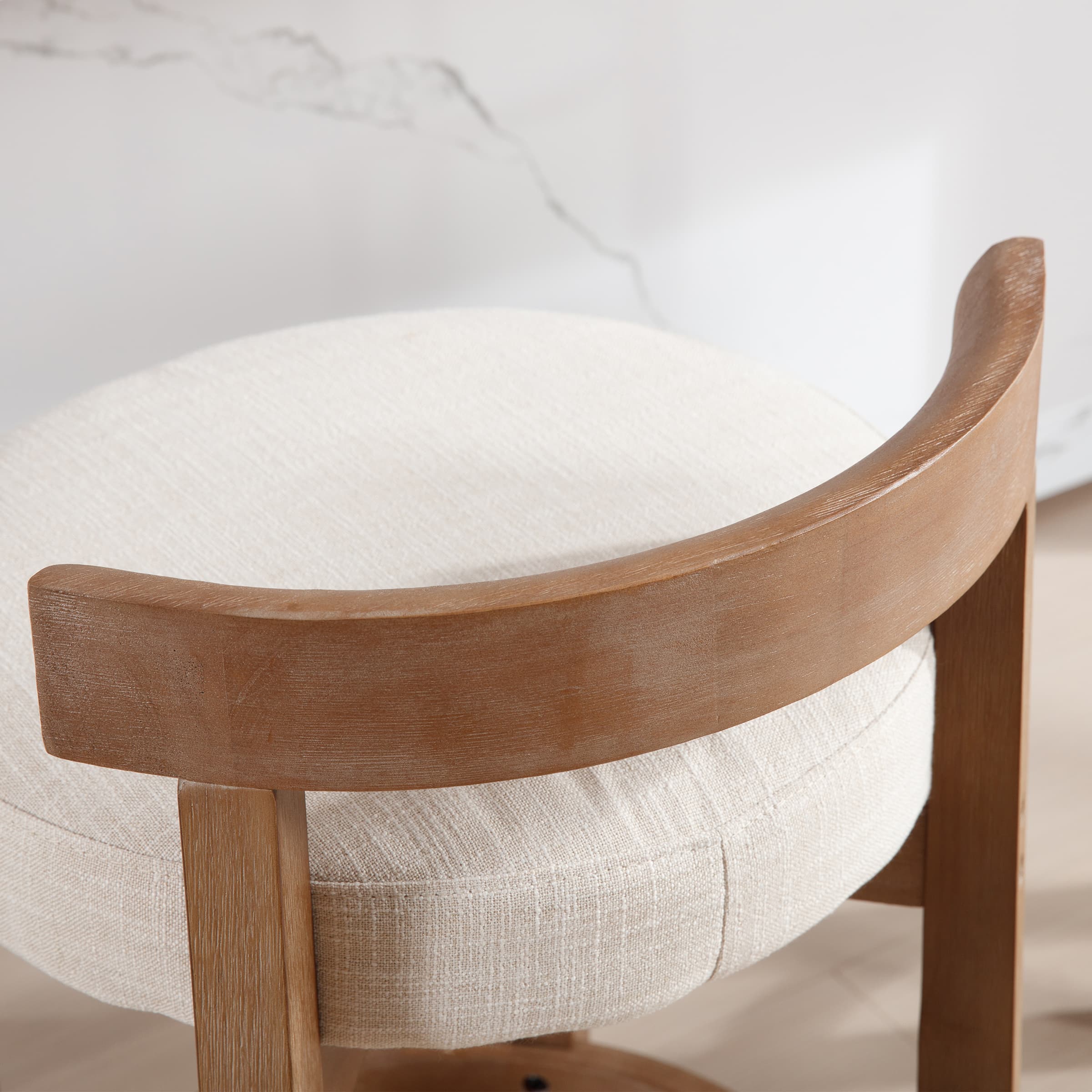 26.5"H Round Cushion Bar Stools Set of 2 - 5733CS - Image 6