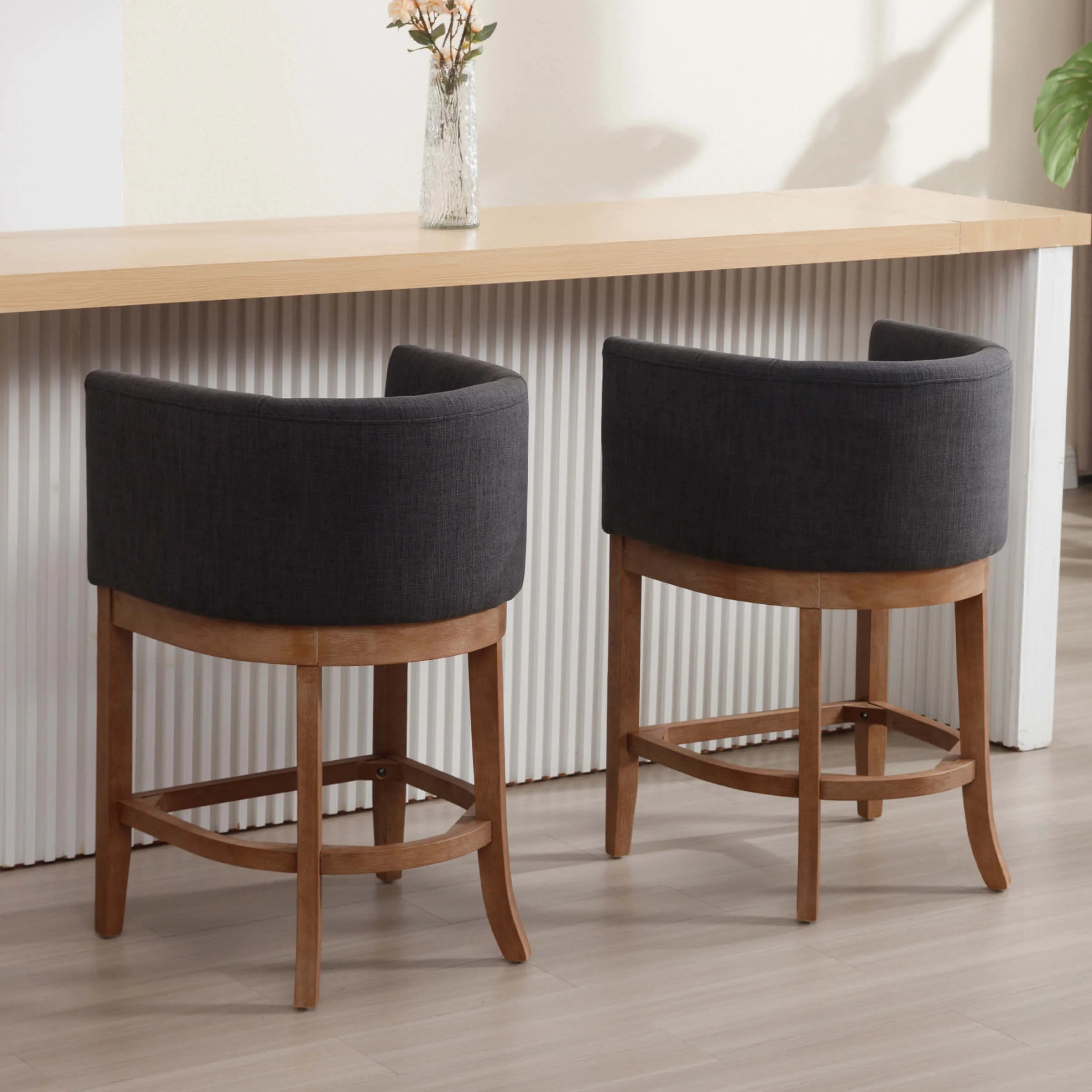 26.75"H Linen Counter Stool 1 PCS - 2004CS - Image 13