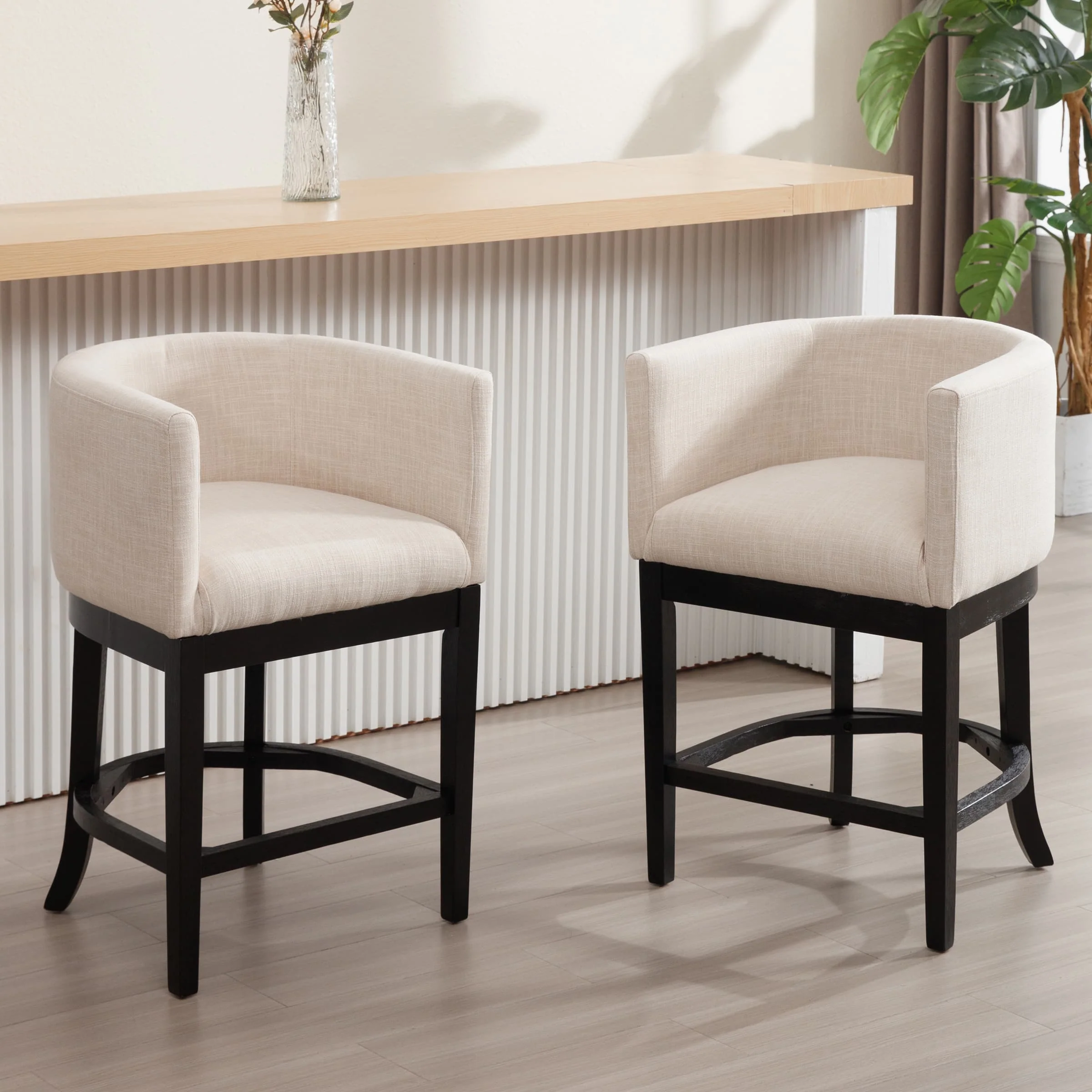 26.75"H Linen Counter Stool 1 PCS - 2004CS - Image 19