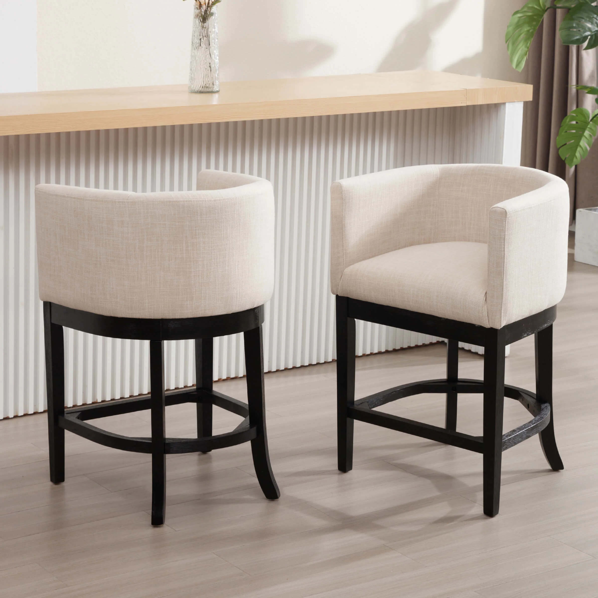 26.75"H Linen Counter Stool 1 PCS - 2004CS - Image 20