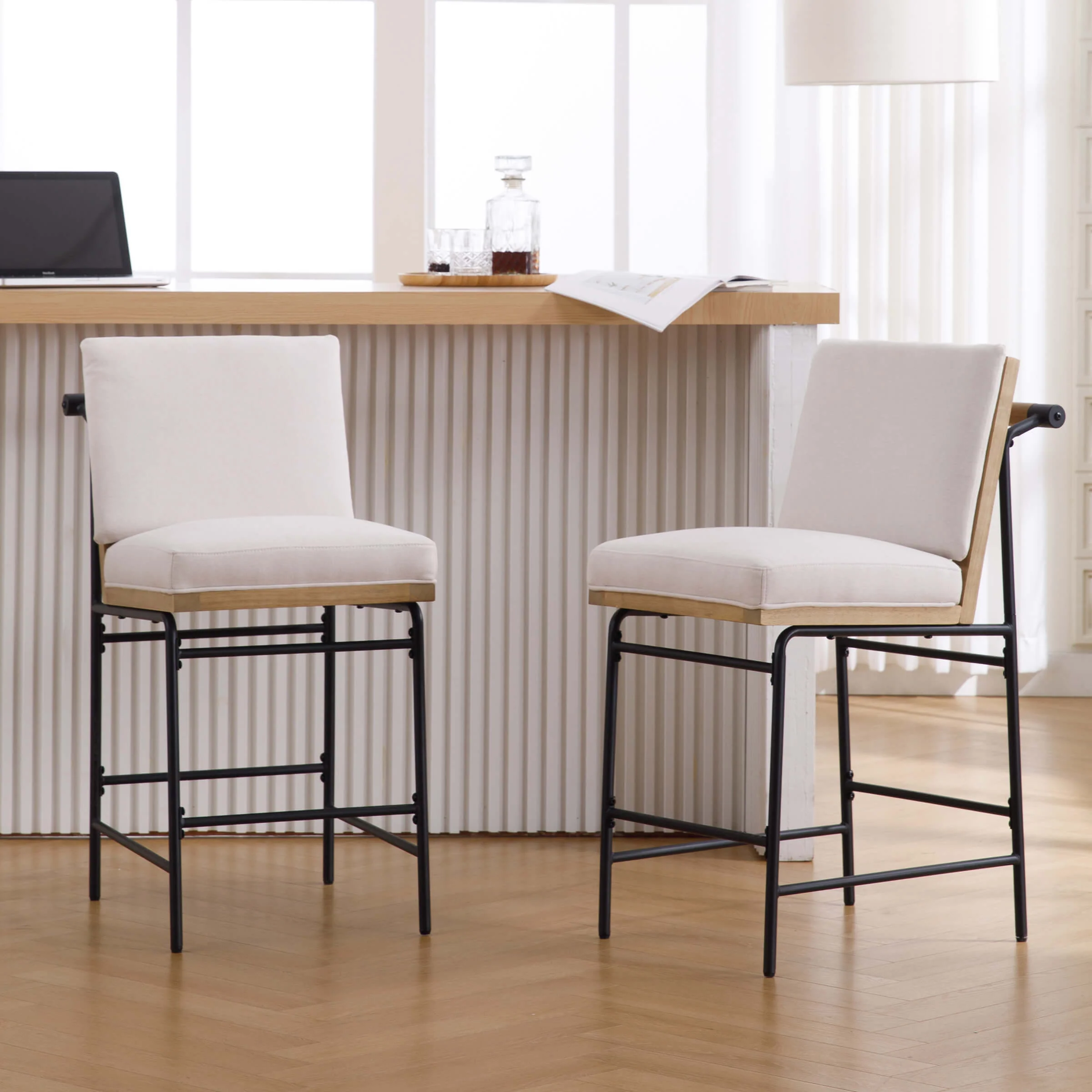 26"H Removable Cushion Counter Height Stools Set of 2 - 5734CS - Image 10
