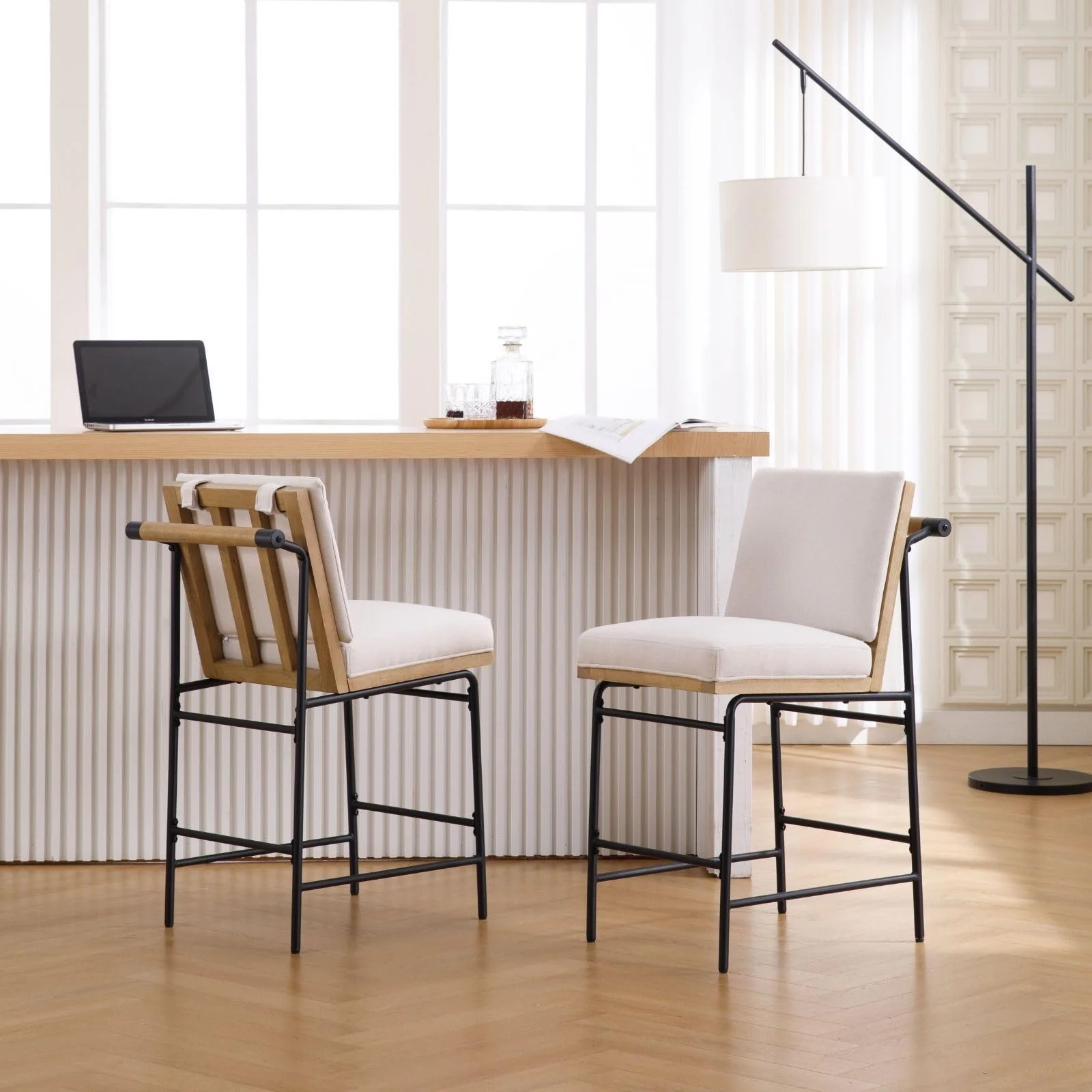 26"H Removable Cushion Counter Height Stools Set of 2 - 5734CS - Image 11