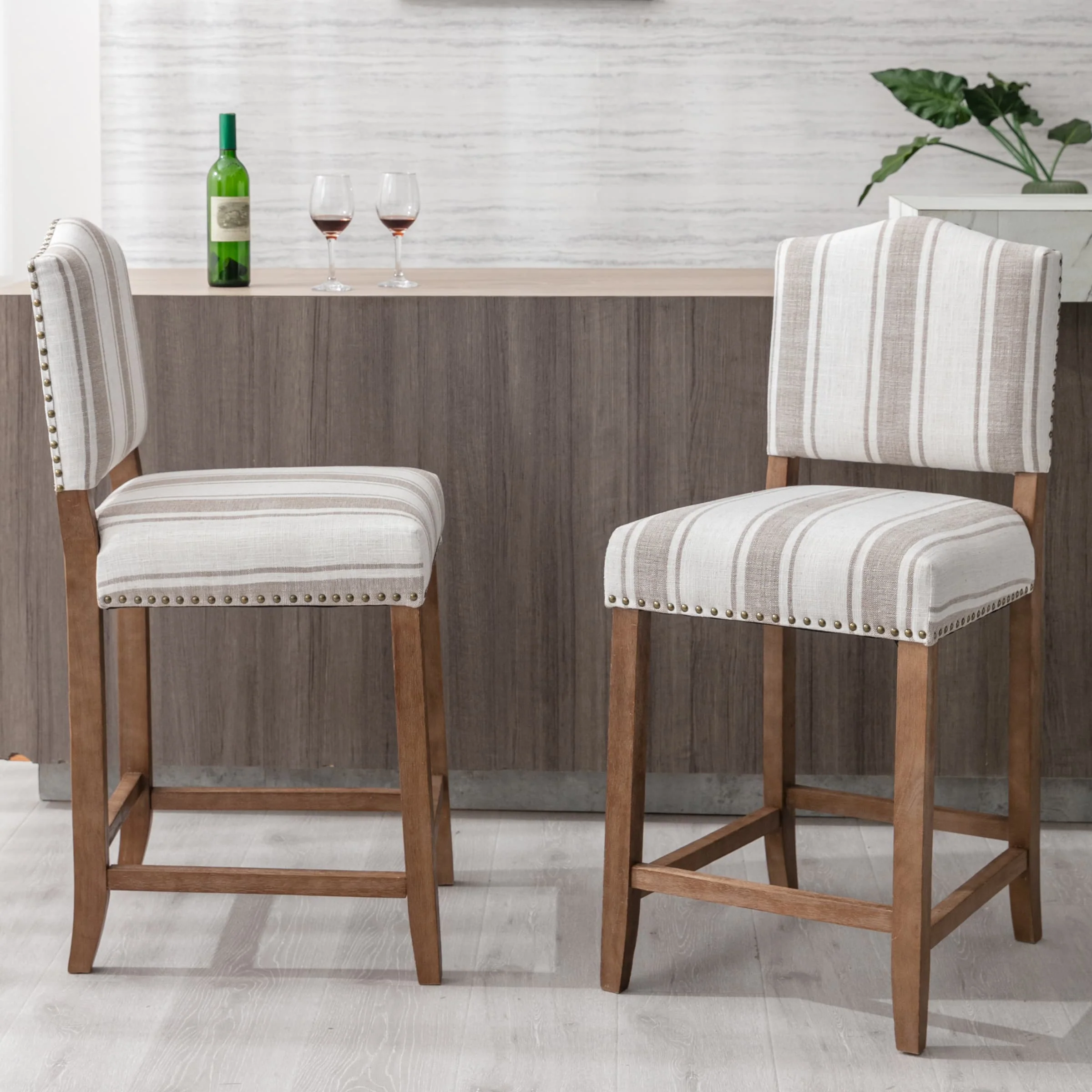 26"H Linen Counter Height Bar Stools Set of 2 - 5699CS - Image 15