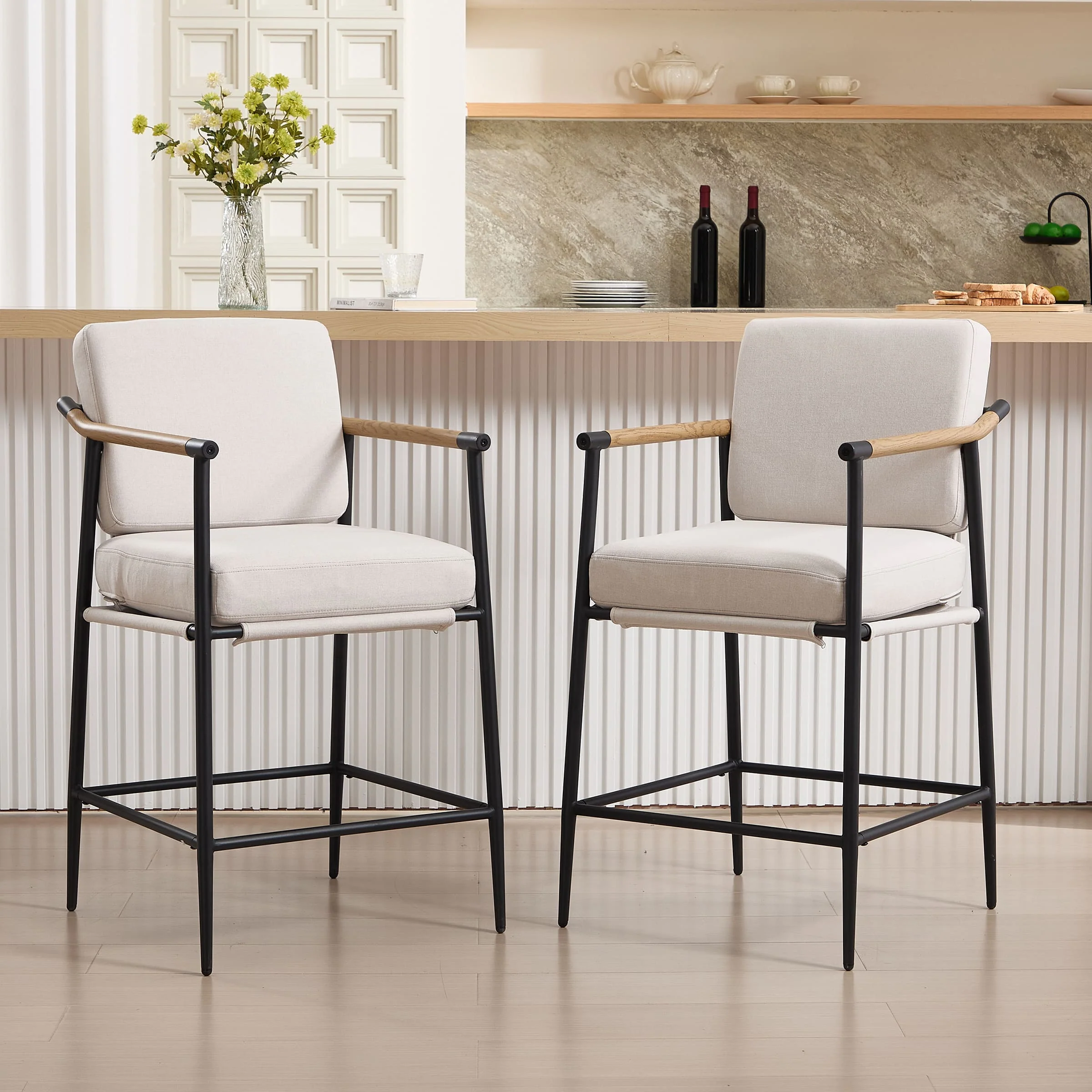 26" Mid Century Modern Counter Stools Set of 2 - 15020CS - Image 18