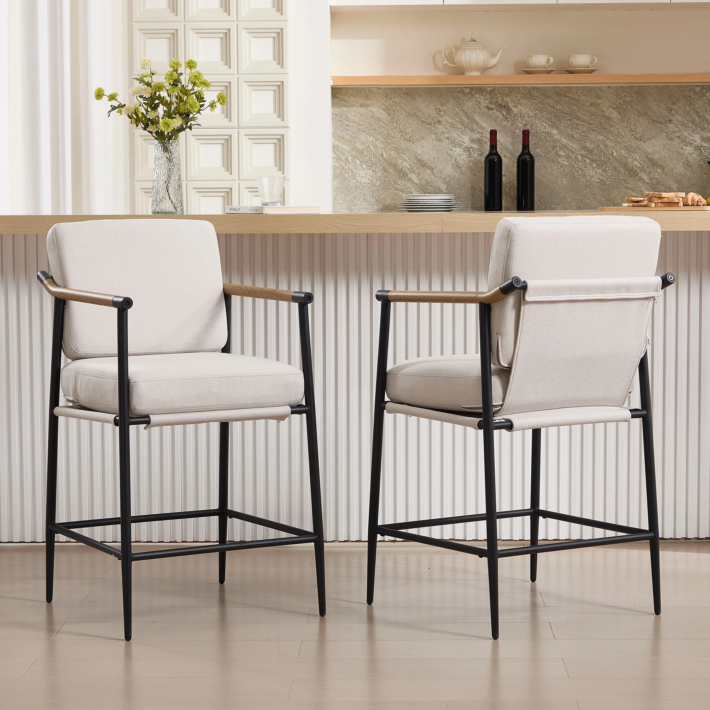 26" Mid Century Modern Counter Stools Set of 2 - 15020CS - Image 19