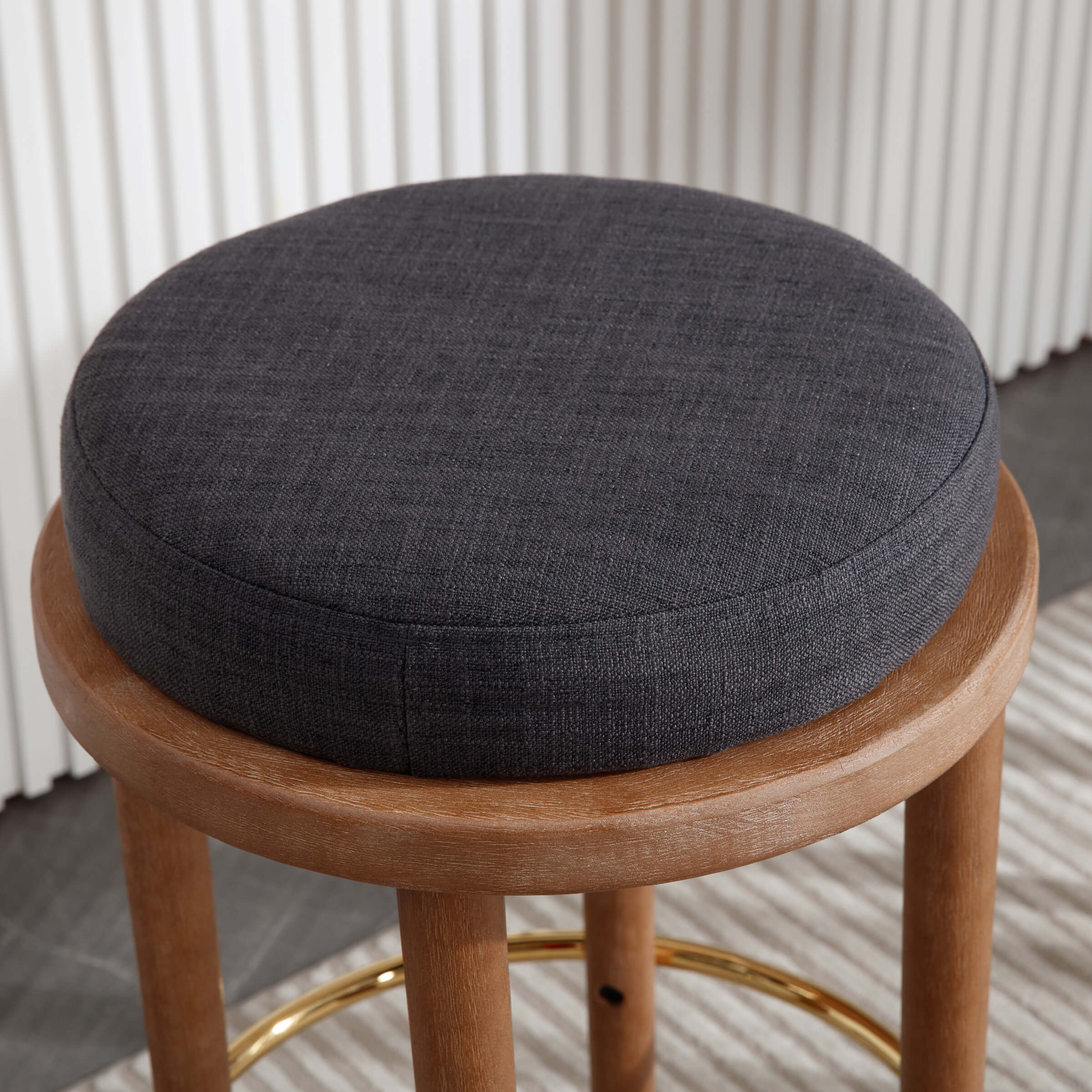 26"H Backless Round Counter Stools Set of 2- 5783CS - Image 11