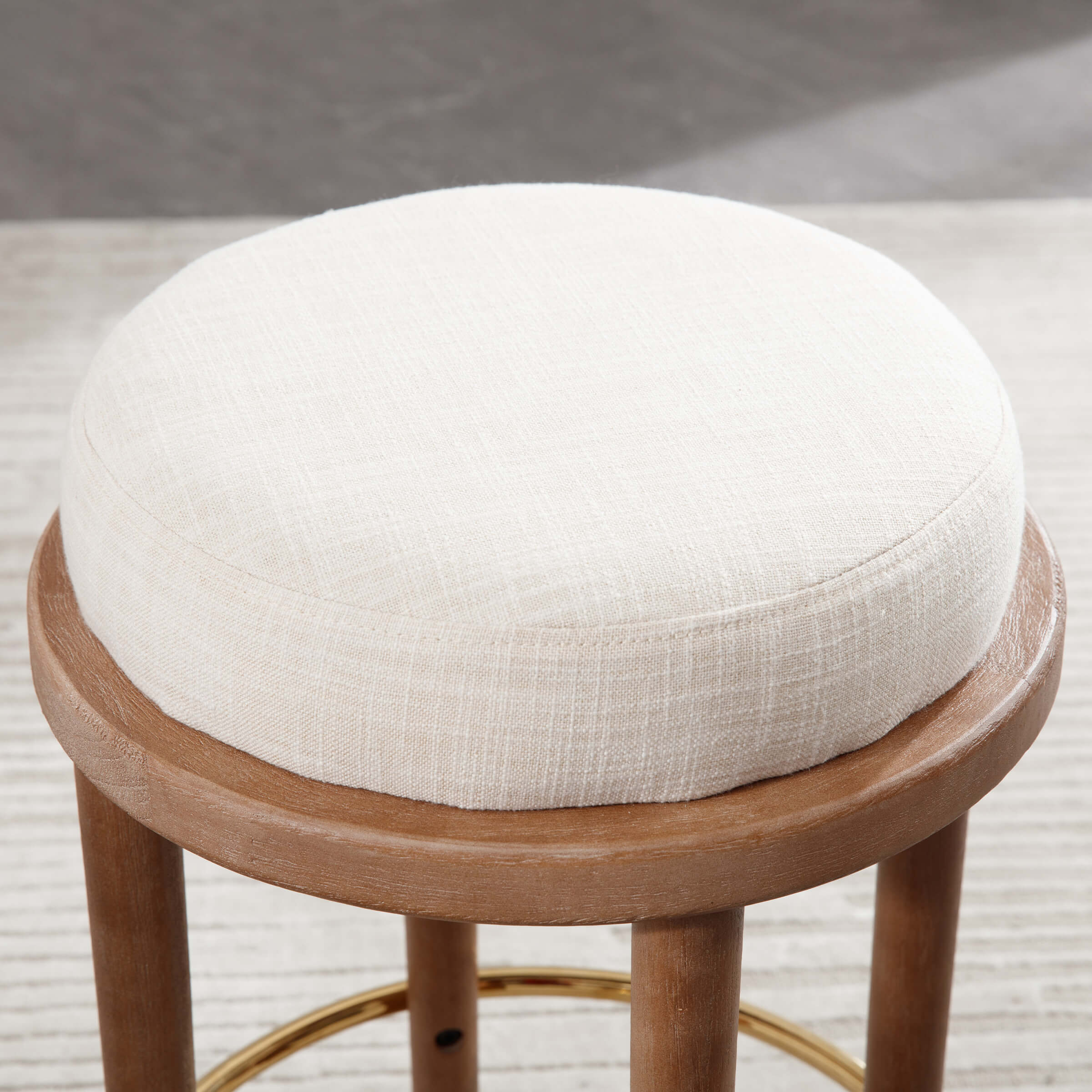 26"H Backless Round Counter Stools Set of 2- 5783CS - Image 3