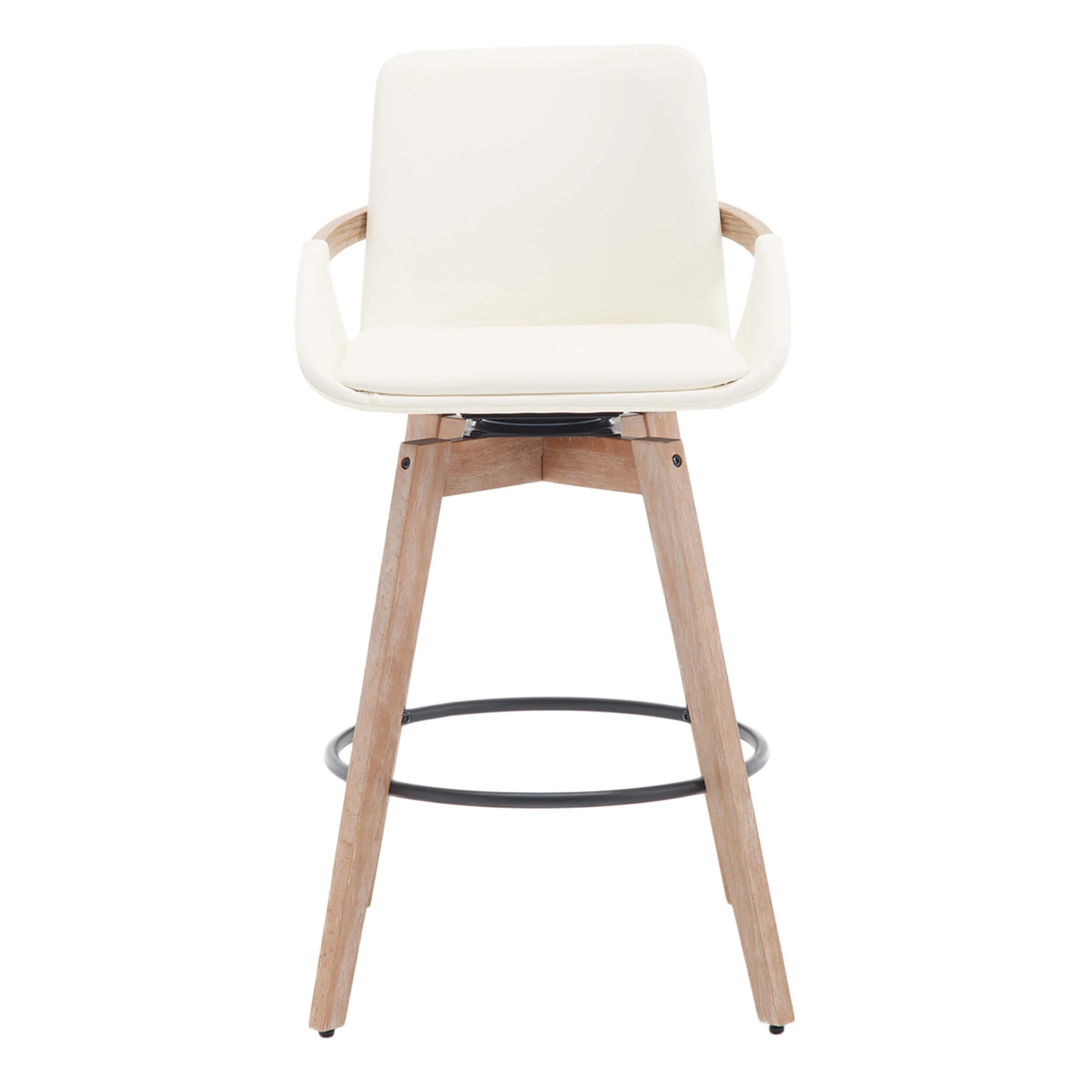 26"H Swivel Curved Back Counter Stools Set of 2 - 3088CS - Image 15