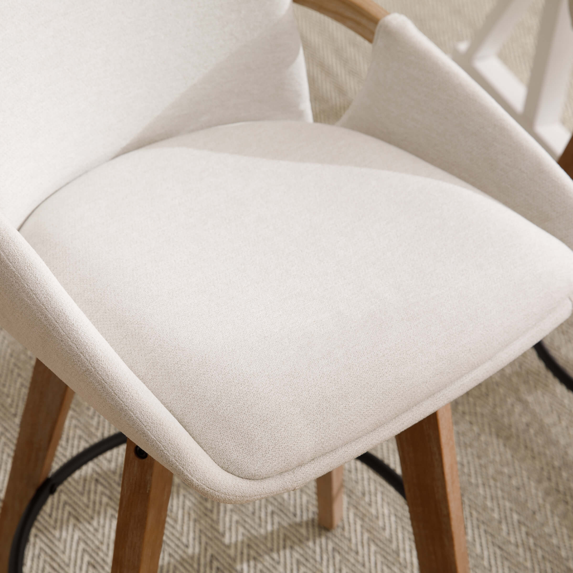 26"H Swivel Curved Back Counter Stools Set of 2 - 3088CS - Image 4