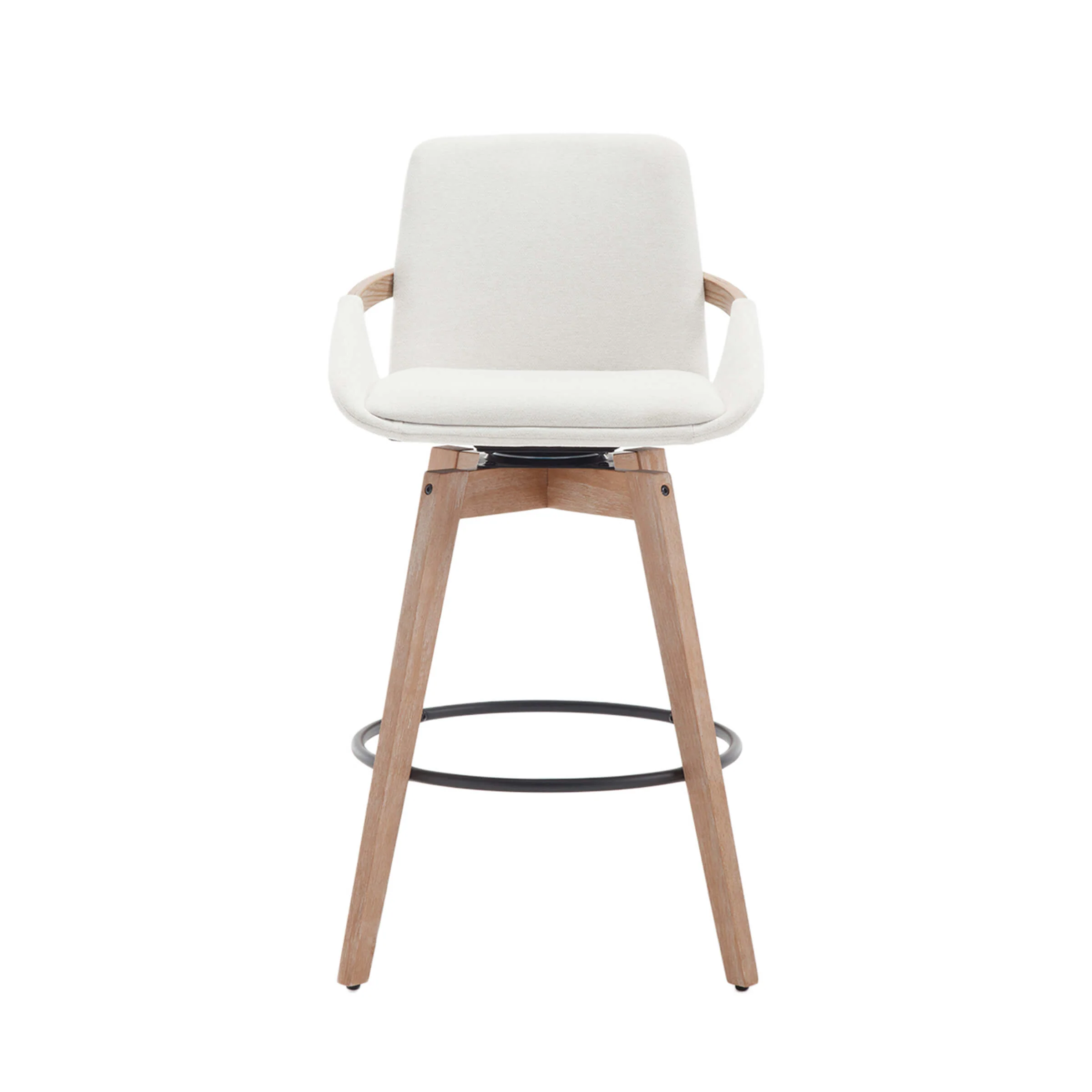 26"H Swivel Curved Back Counter Stools Set of 2 - 3088CS - Image 7