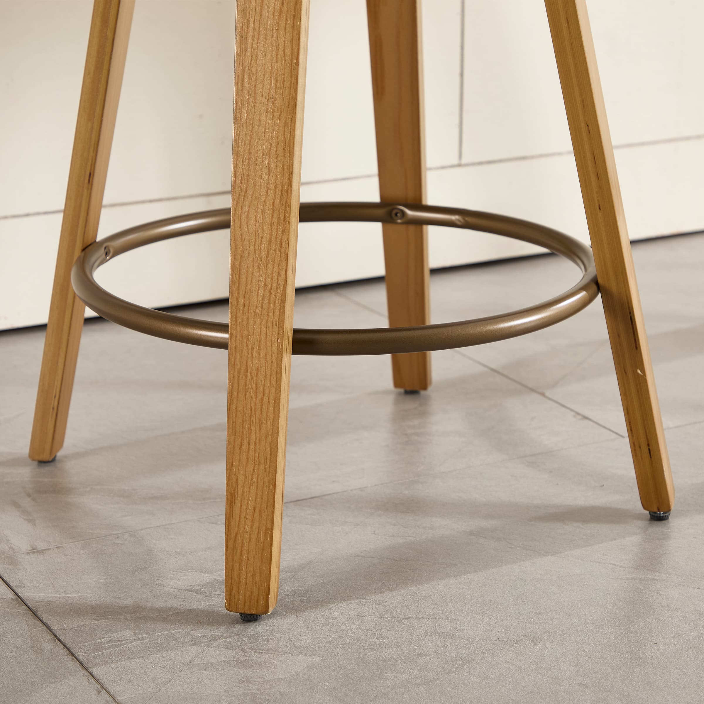 26"H Swivel Rattan Counter Height Bar Stools Set of 2 - 71062CS - Image 7