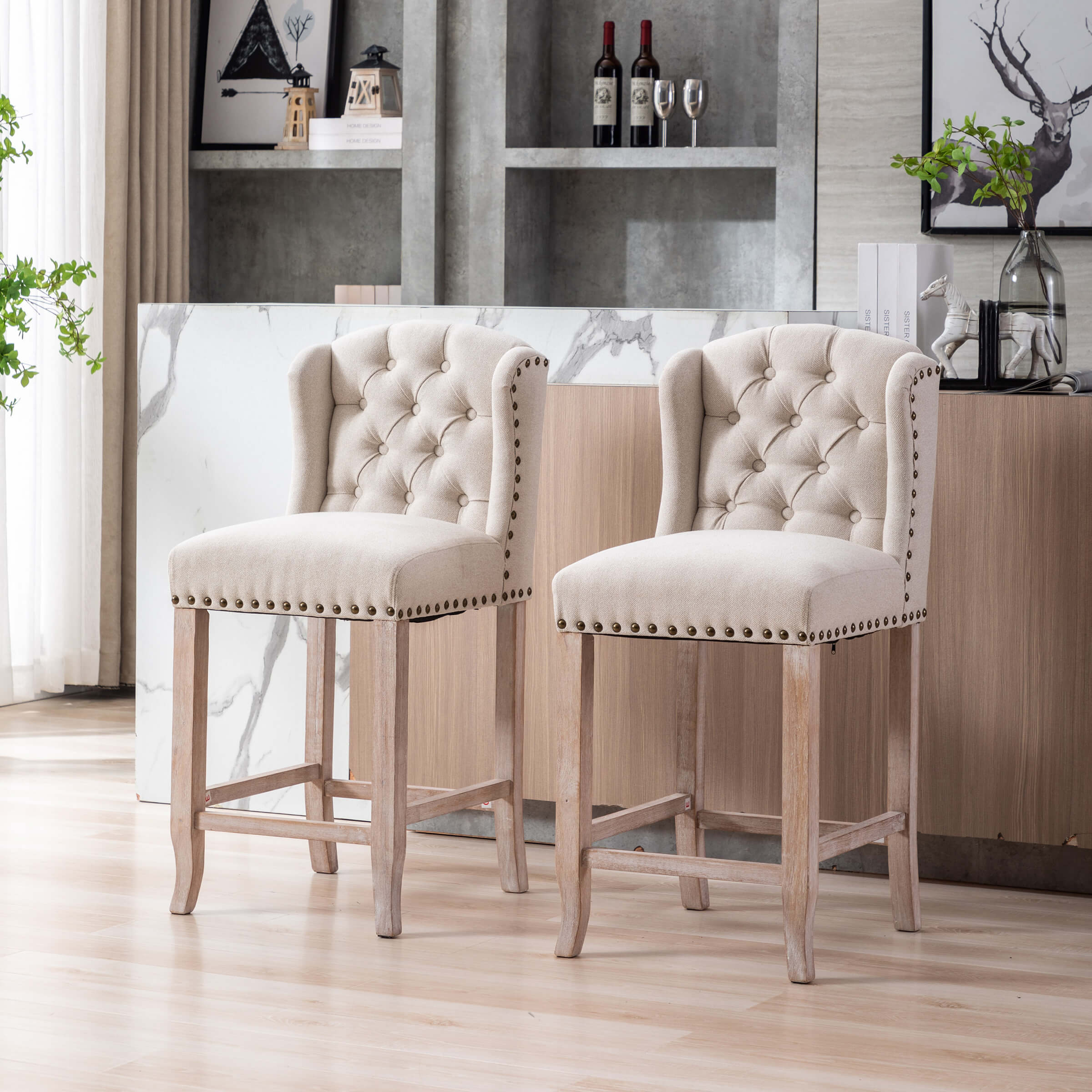 26"H Tufted Counter Stools Set of 2 - 5615CS - Image 16