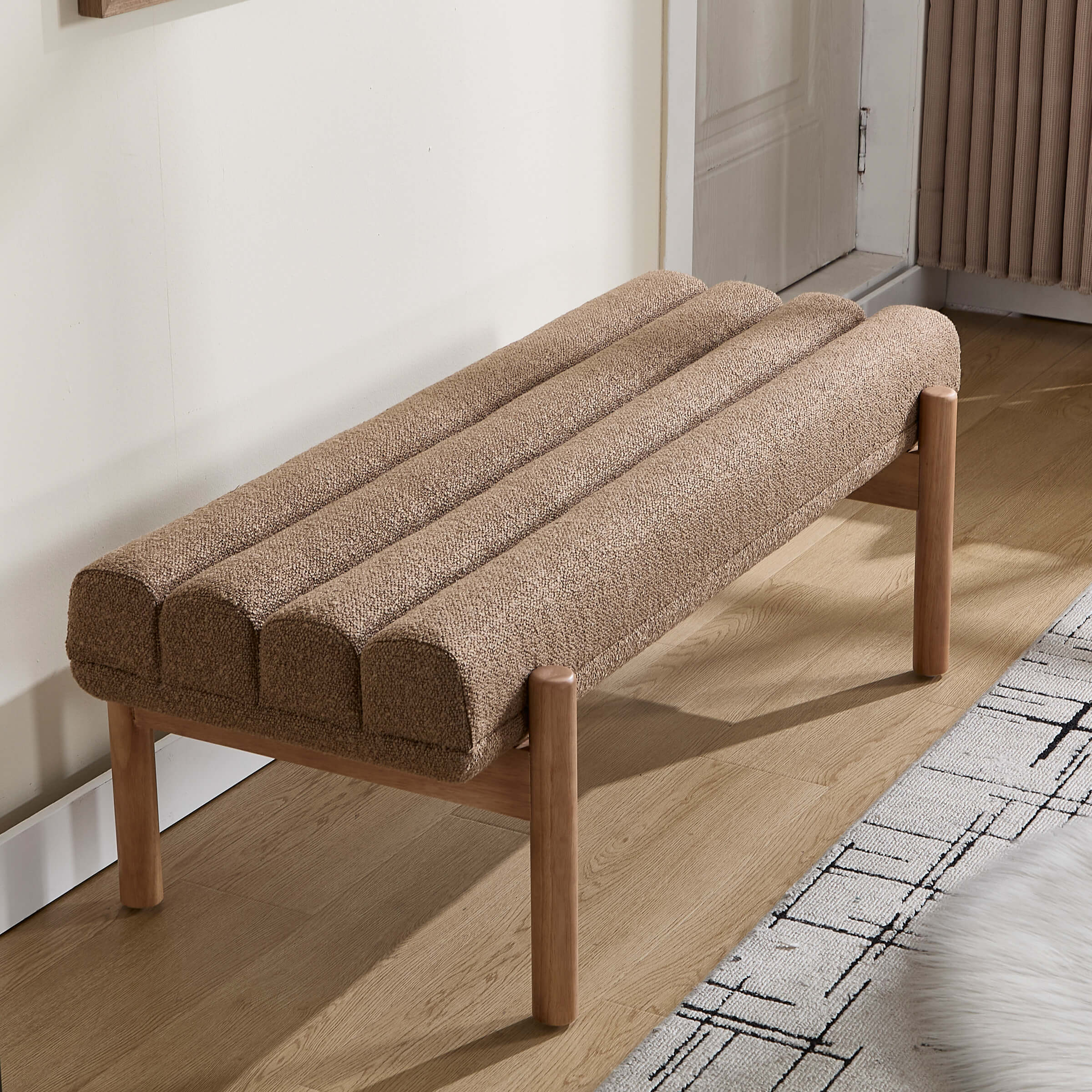 47" W Entryway Bench with Solid Wood Legs - 3248BH - Image 13