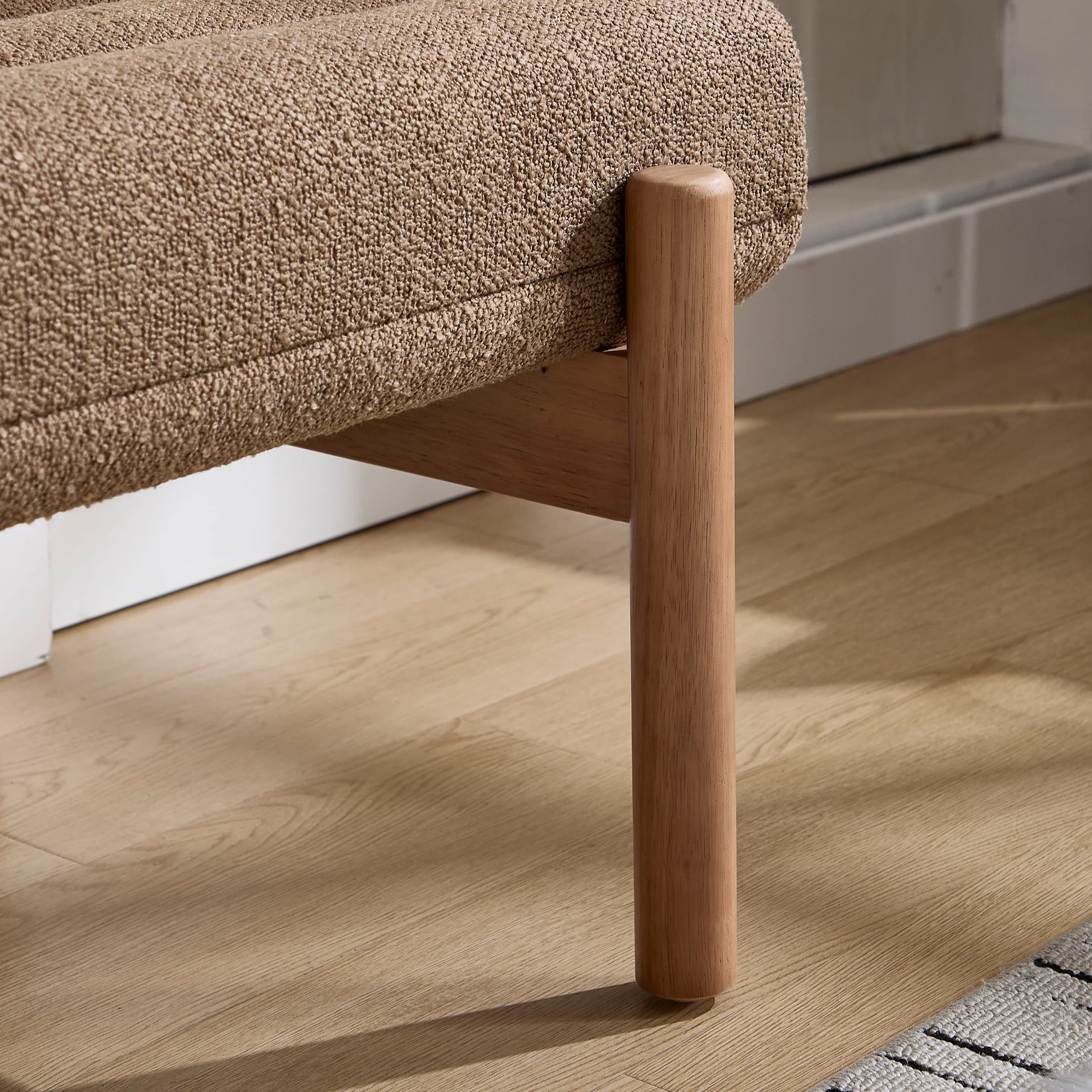 47" W Entryway Bench with Solid Wood Legs - 3248BH - Image 16