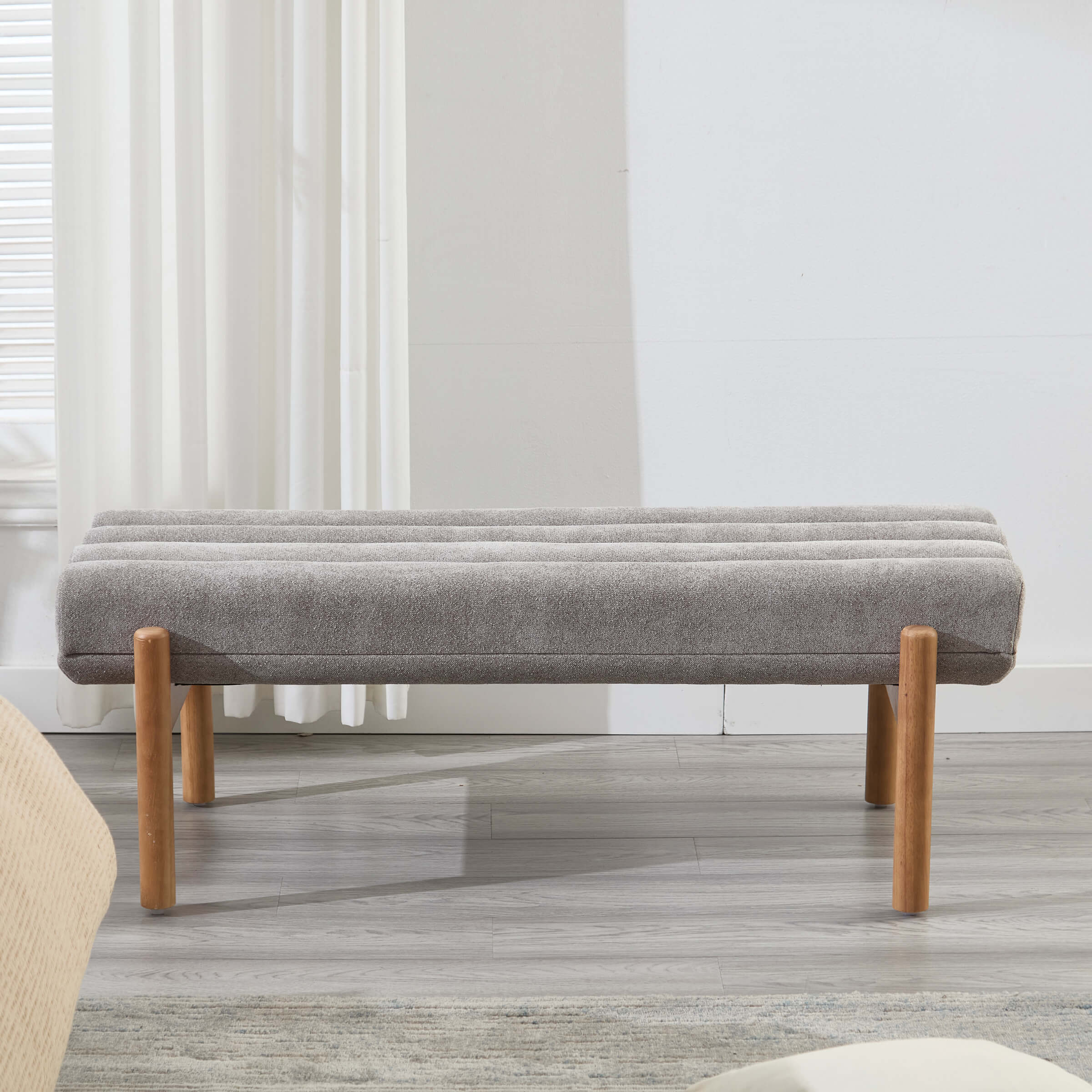 47" W Entryway Bench with Solid Wood Legs - 3248BH - Image 34