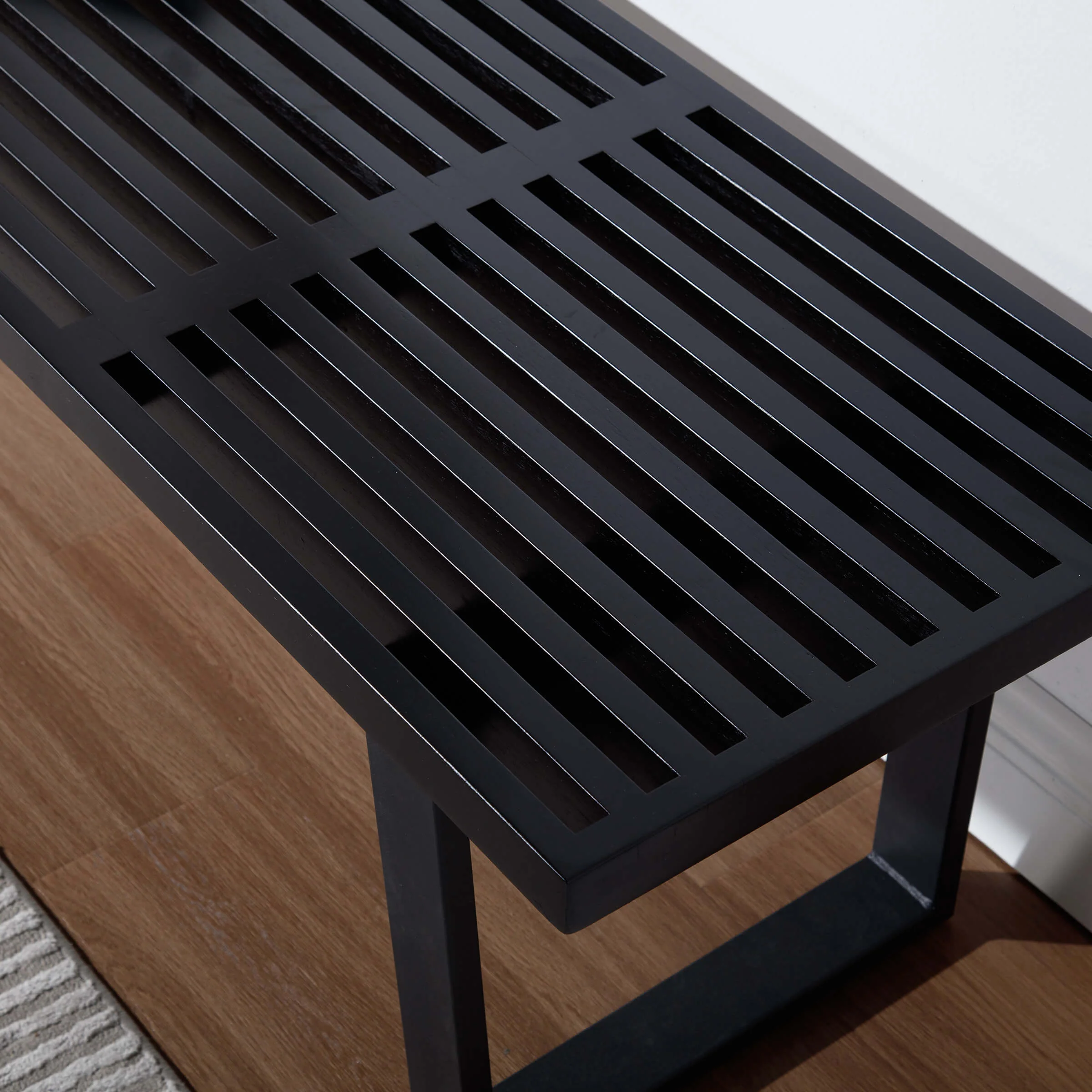 55"W Natural Wood Entryway Bench - XXX9BH - Image 11