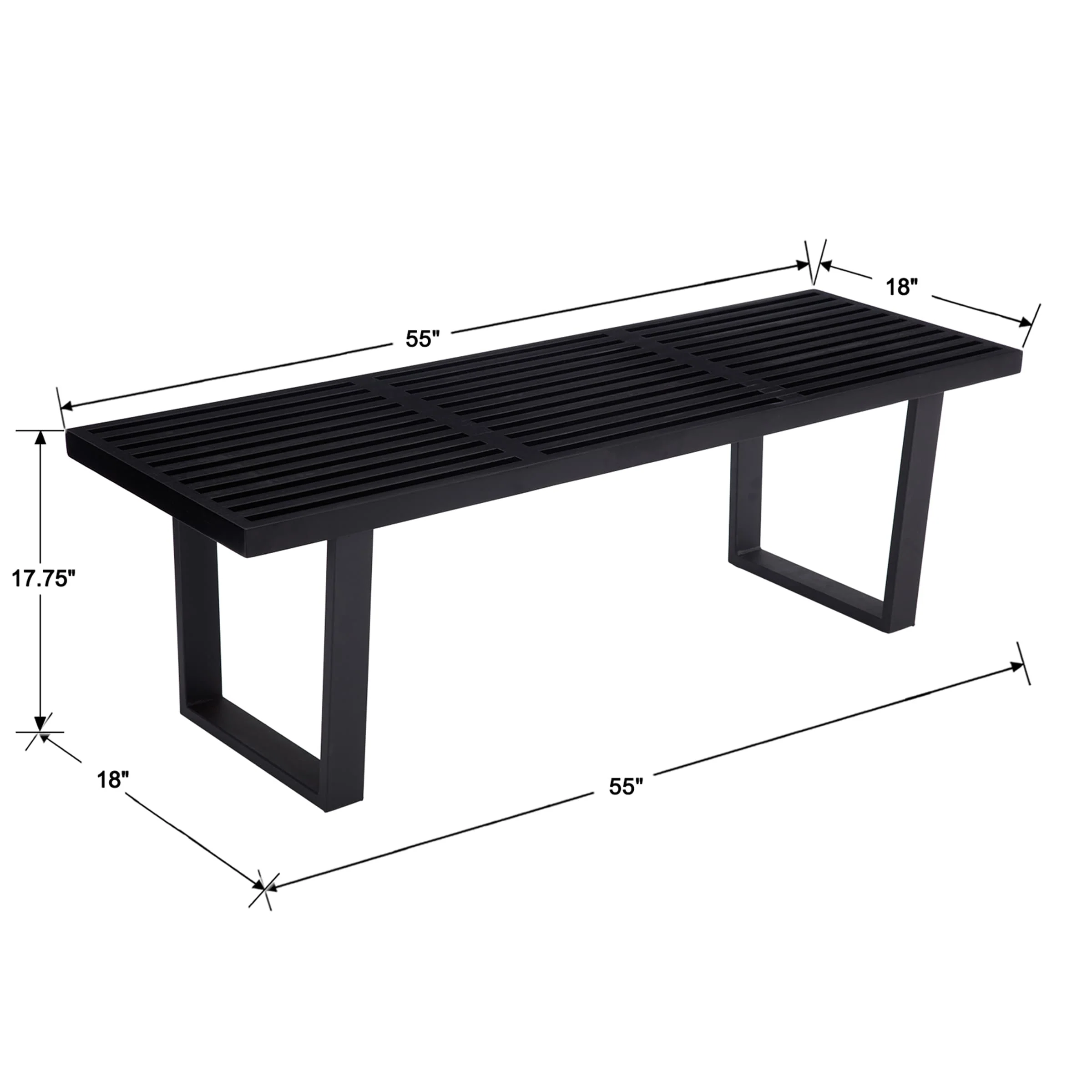 55"W Natural Wood Entryway Bench - XXX9BH - Image 12