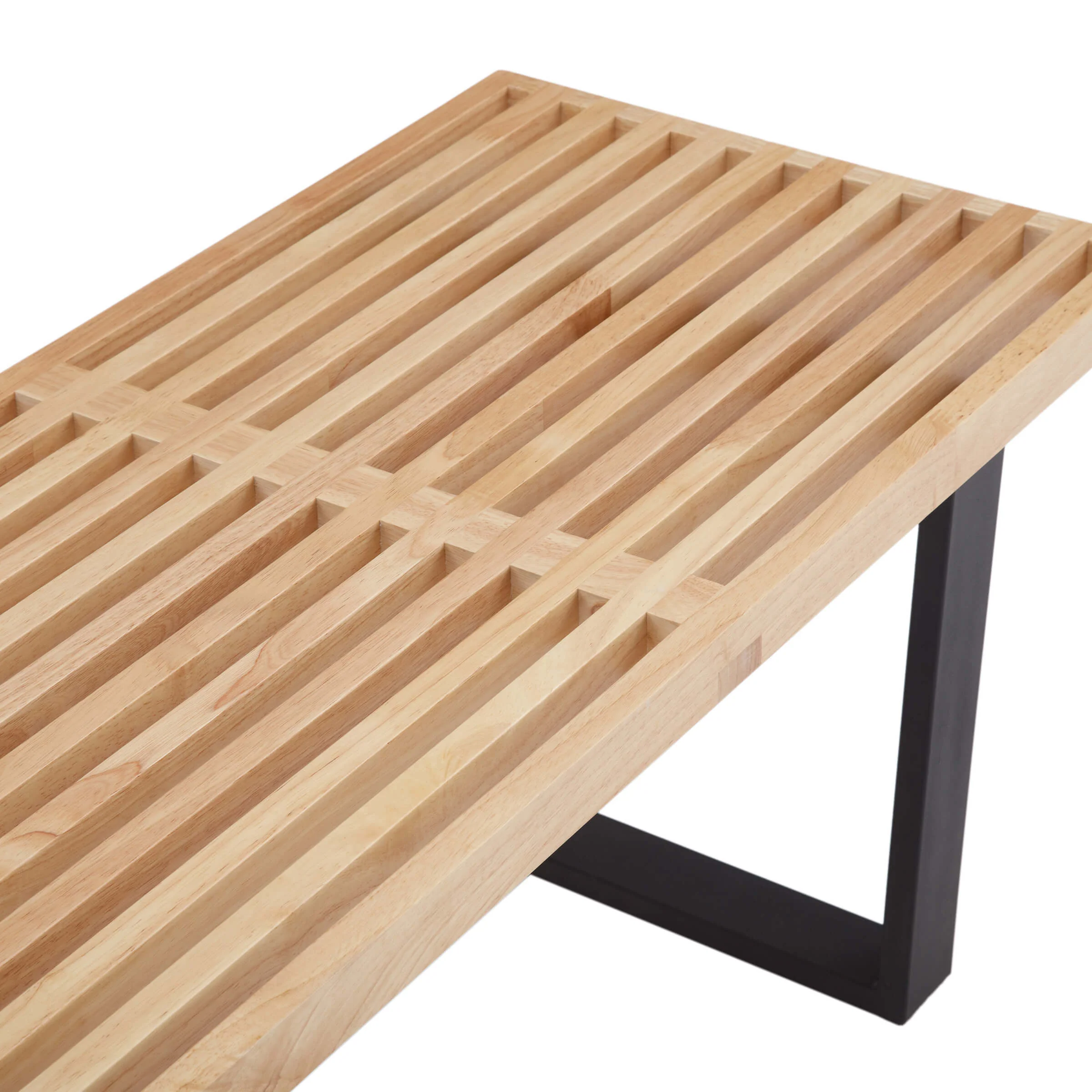 55"W Natural Wood Entryway Bench - XXX9BH - Image 5