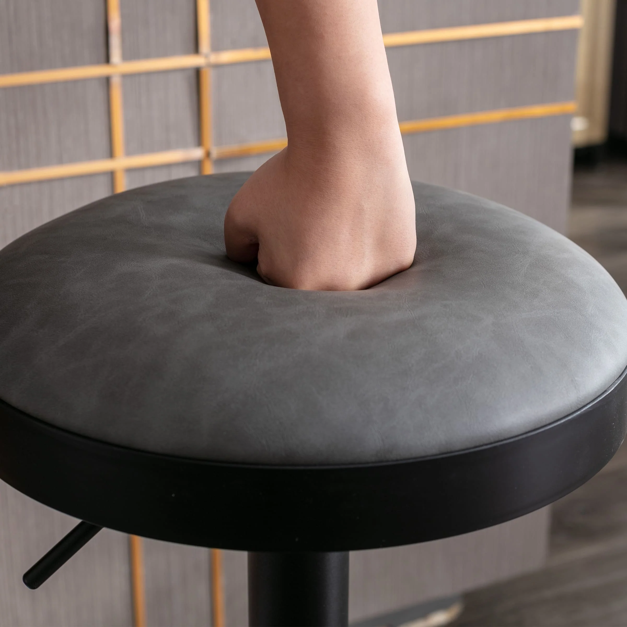 Adjustable Swivel Backless Bar Stool 1 PCS - 90117AB - Image 14
