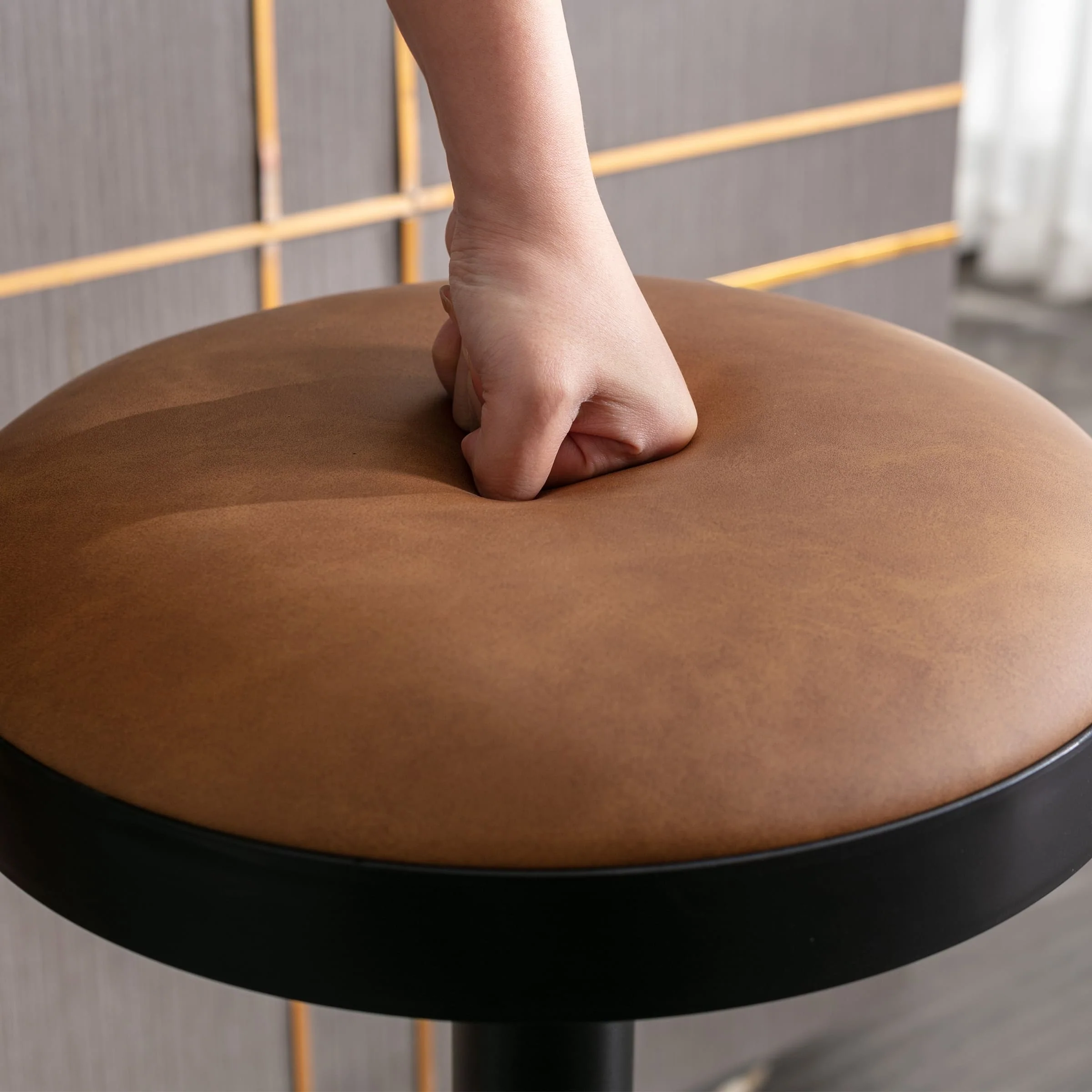 Adjustable Swivel Backless Bar Stool 1 PCS - 90117AB - Image 5