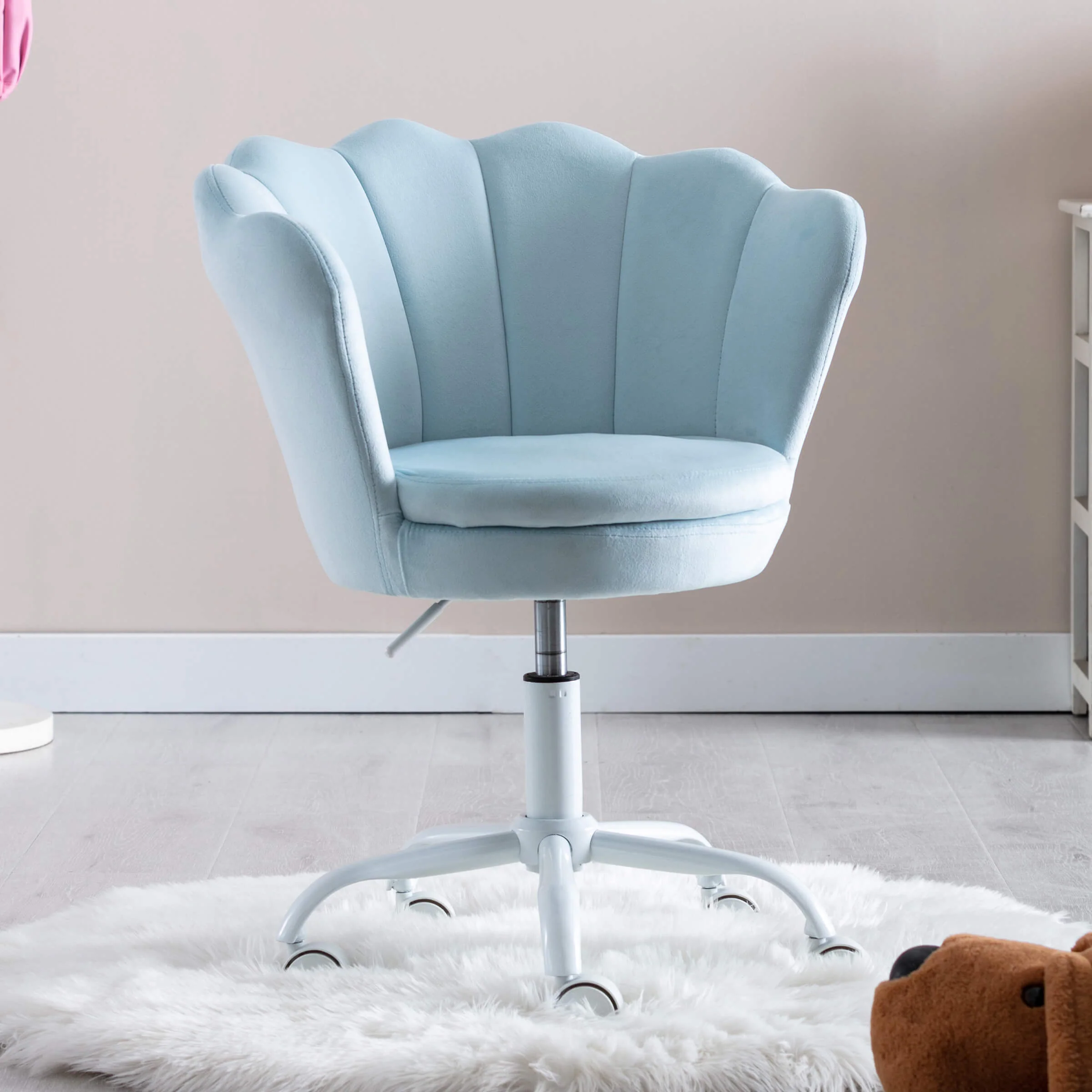 Adjustable Velvet Kids Shell Chair 1 PCS - 1342KC - Image 15