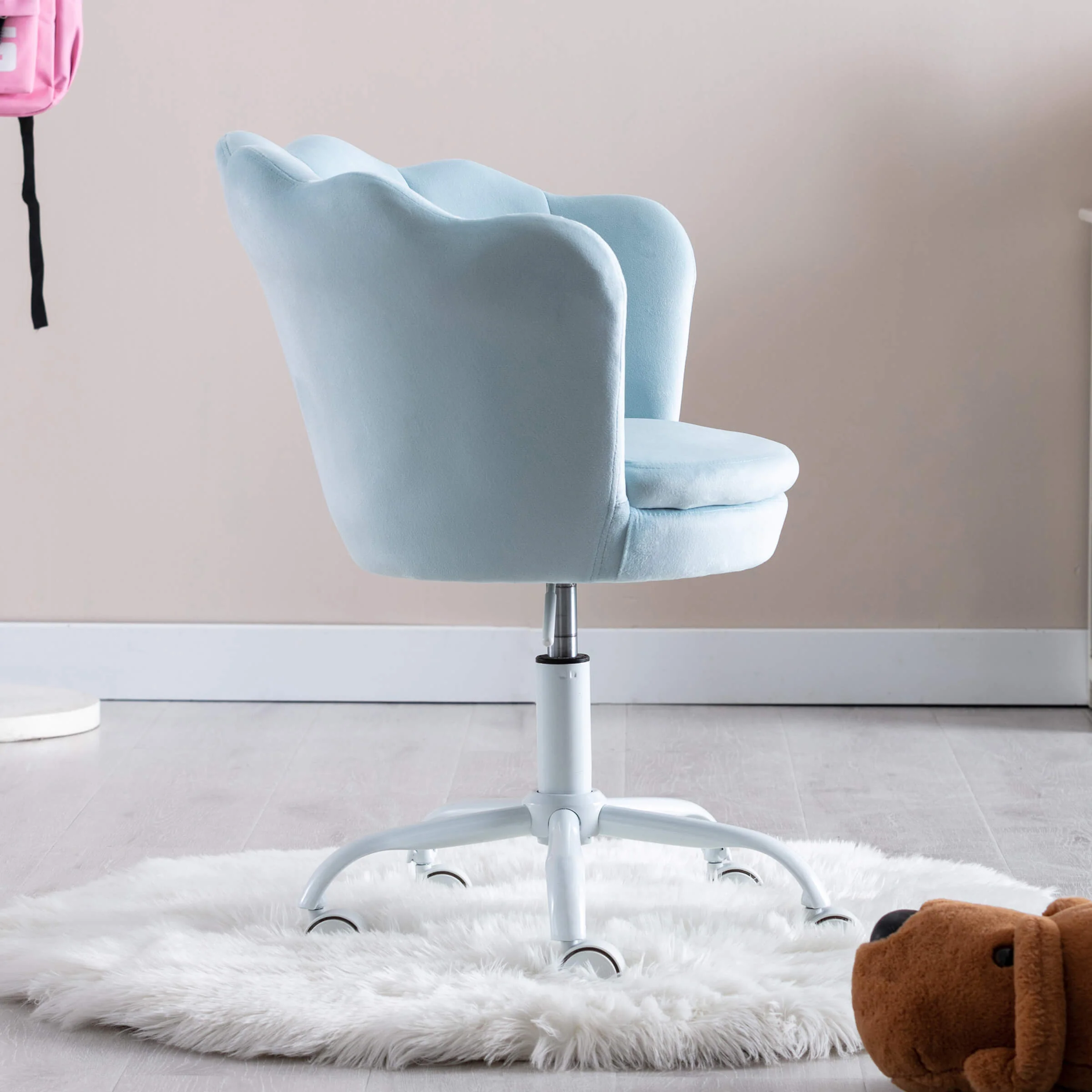 Adjustable Velvet Kids Shell Chair 1 PCS - 1342KC - Image 17