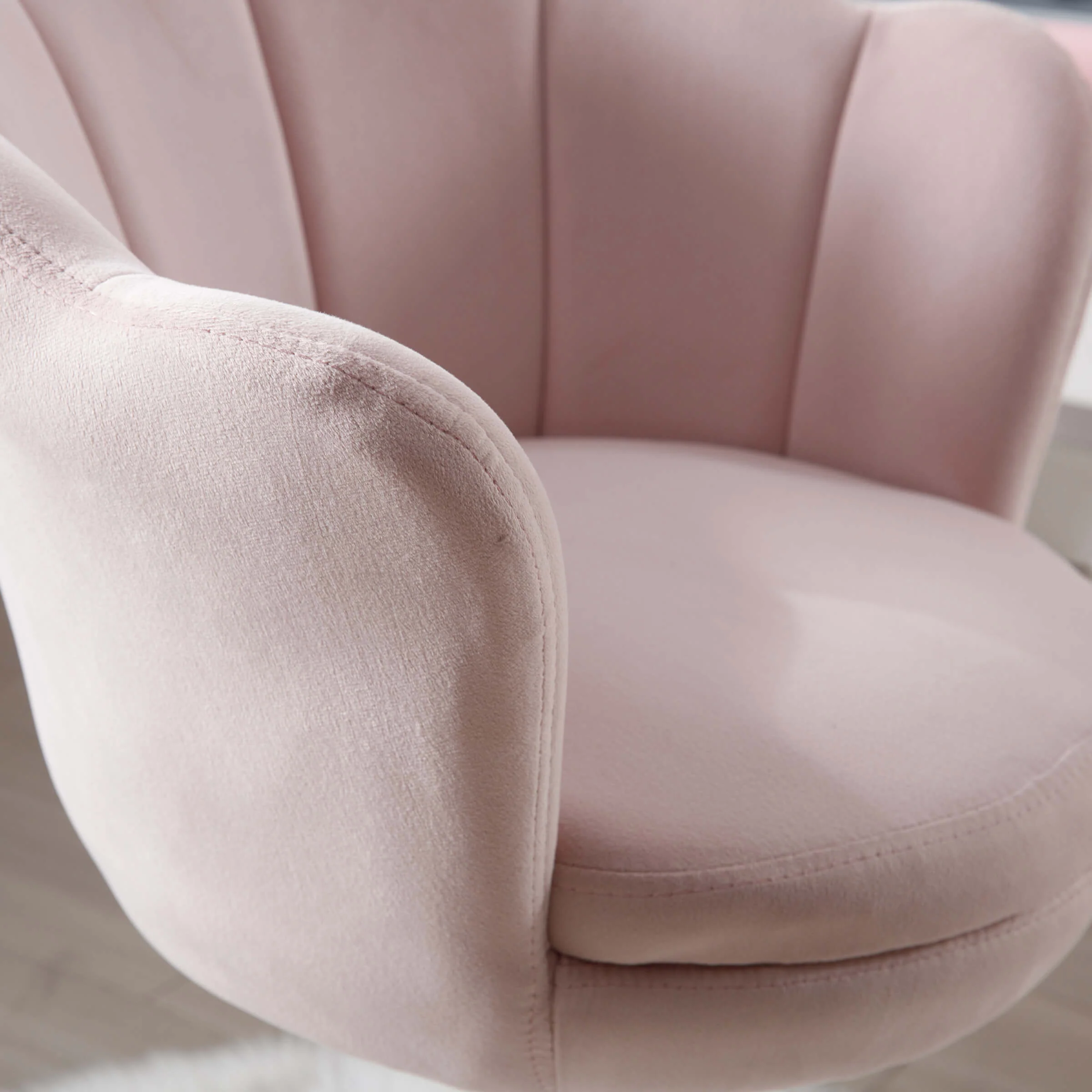 Adjustable Velvet Kids Shell Chair 1 PCS - 1342KC - Image 5