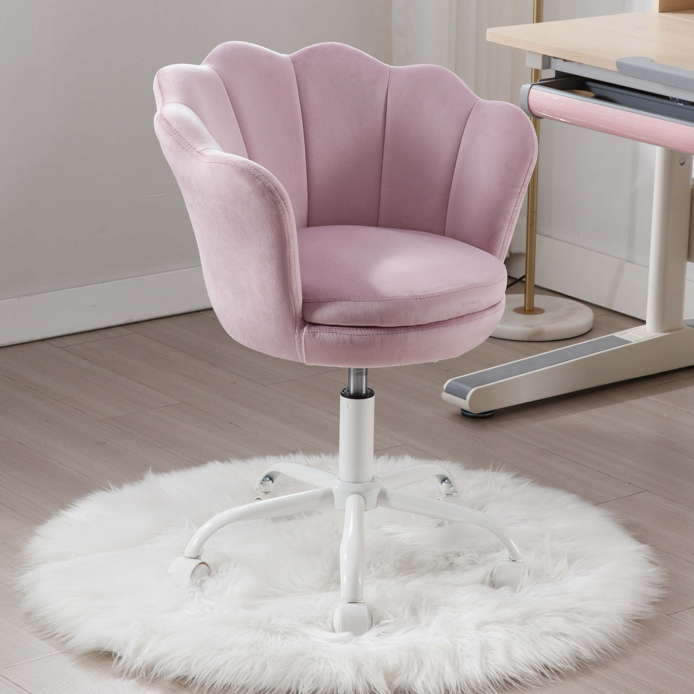Adjustable Velvet Kids Shell Chair 1 PCS - 1342KC - Image 8