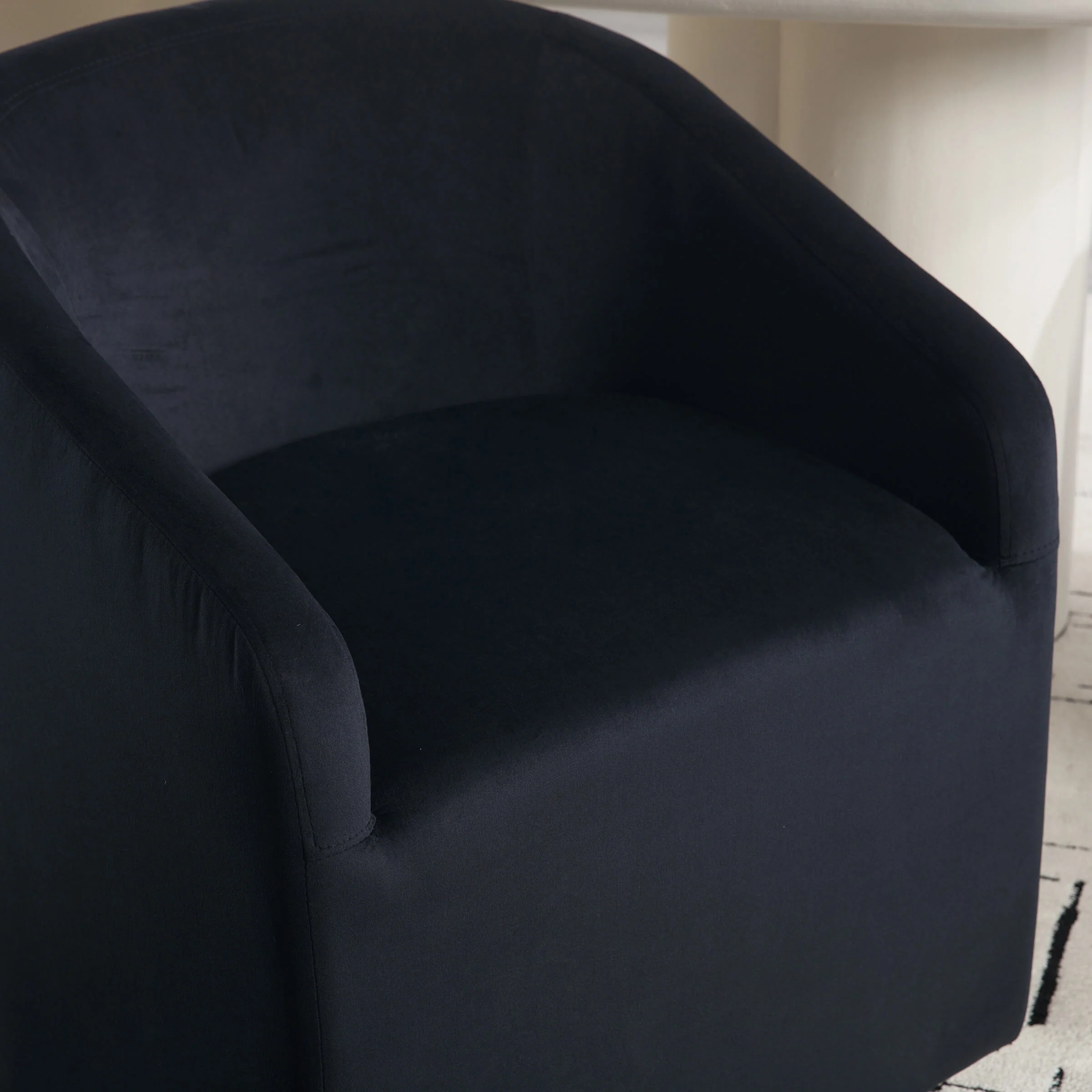 Barrel Dining Chair with Swivel Wheels 1 PCS - X297DC - Image 6