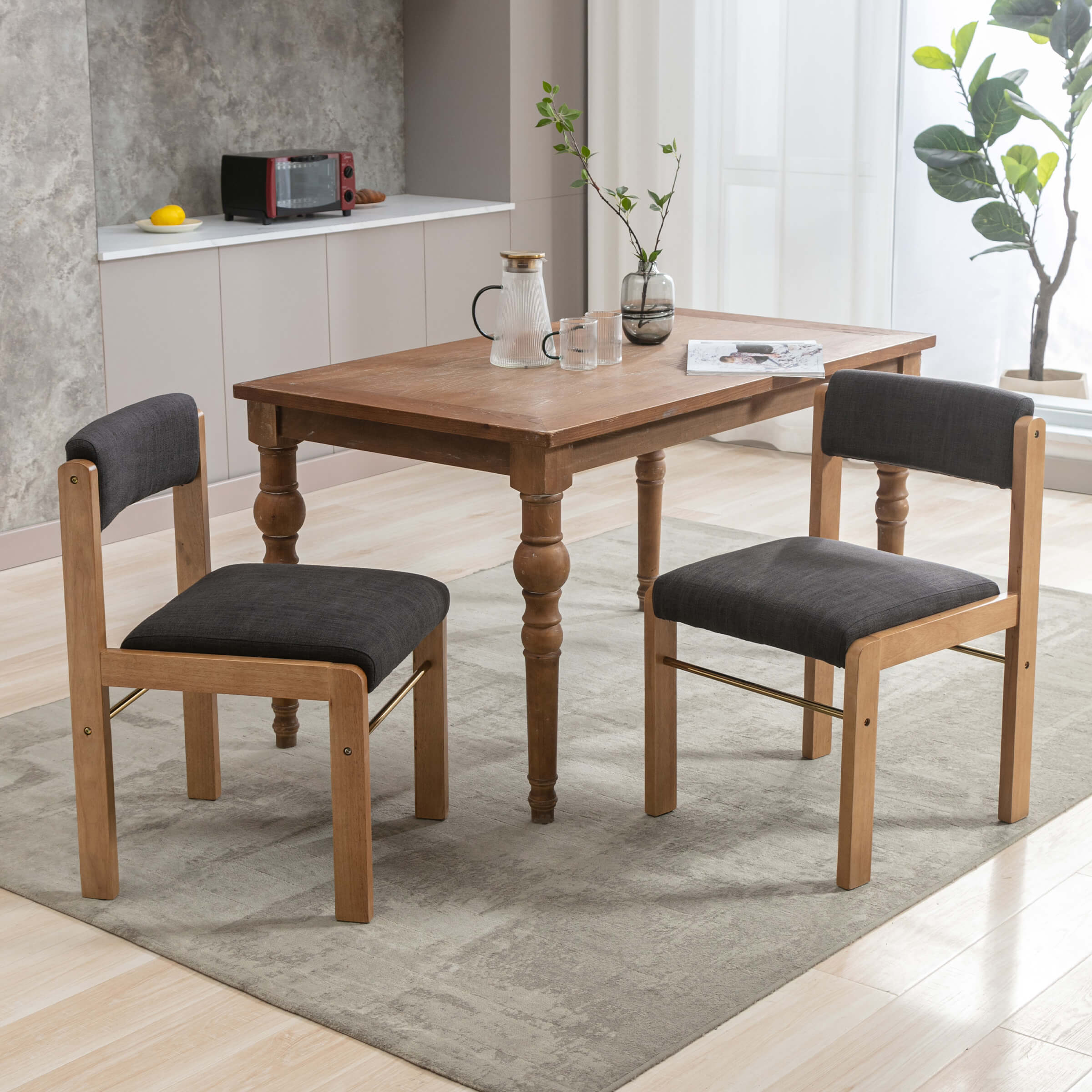 Farmhouse Cutout Back Dining Chairs Set of 2 - 1928DC - Image 11