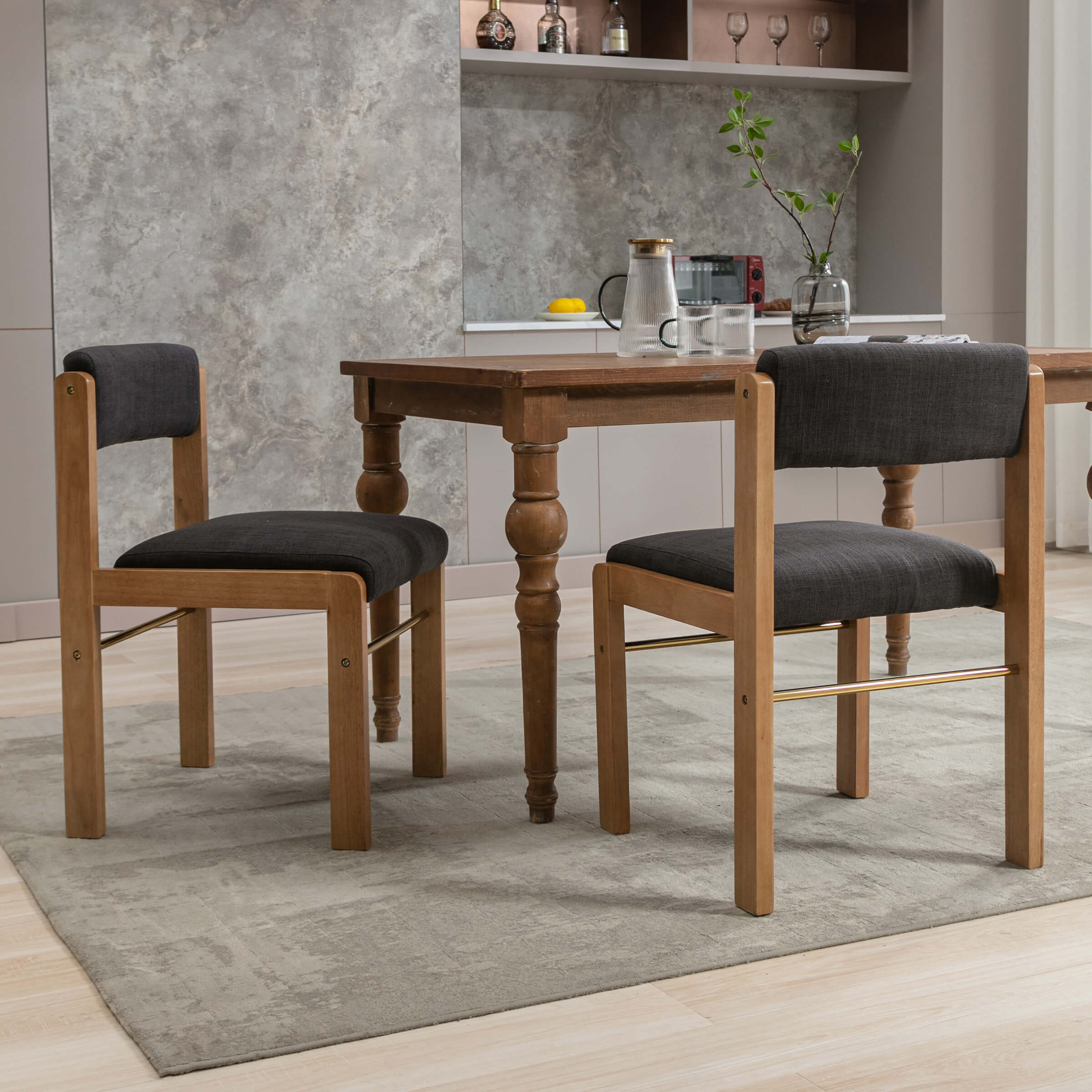 Farmhouse Cutout Back Dining Chairs Set of 2 - 1928DC - Image 13