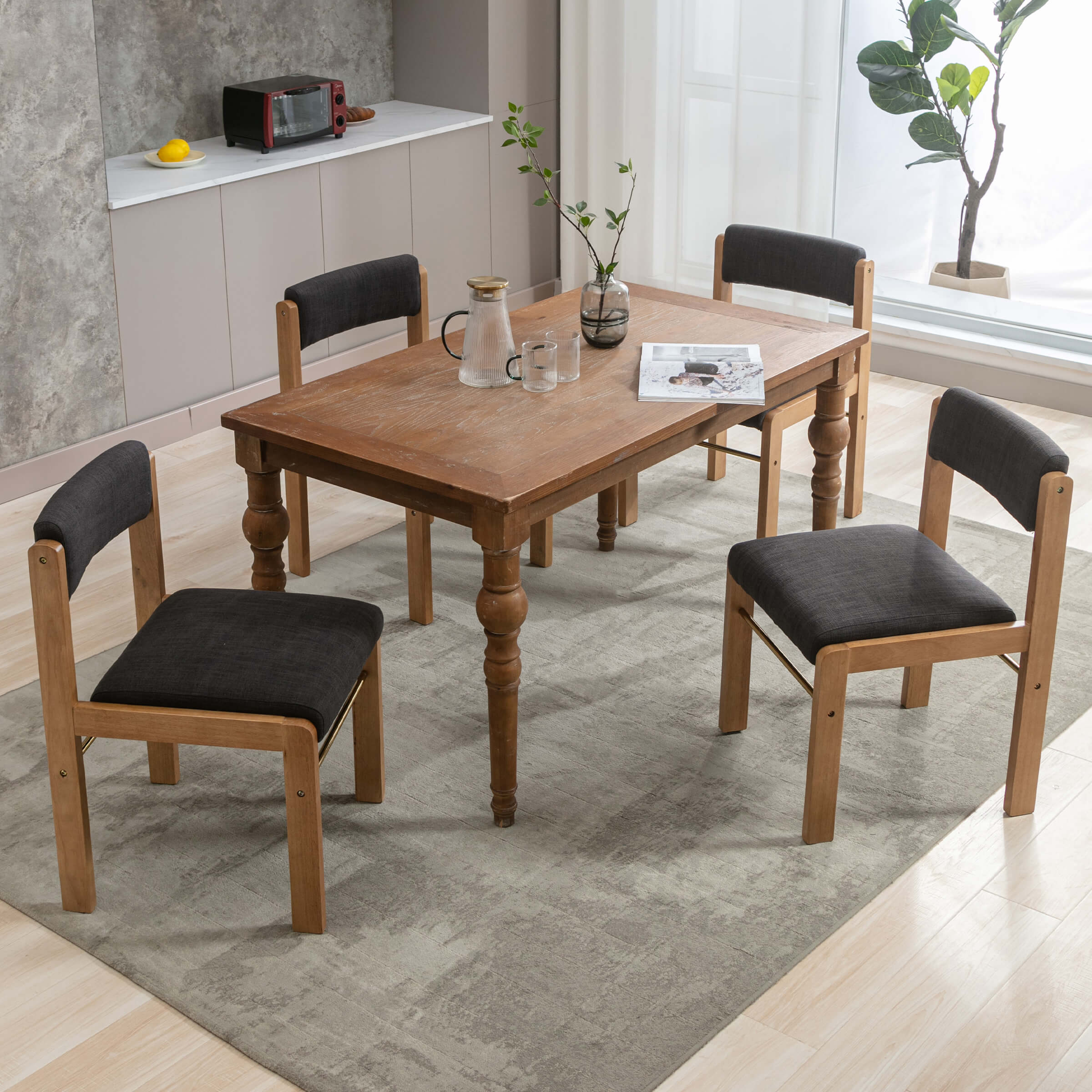 Farmhouse Cutout Back Dining Chairs Set of 2 - 1928DC - Image 18