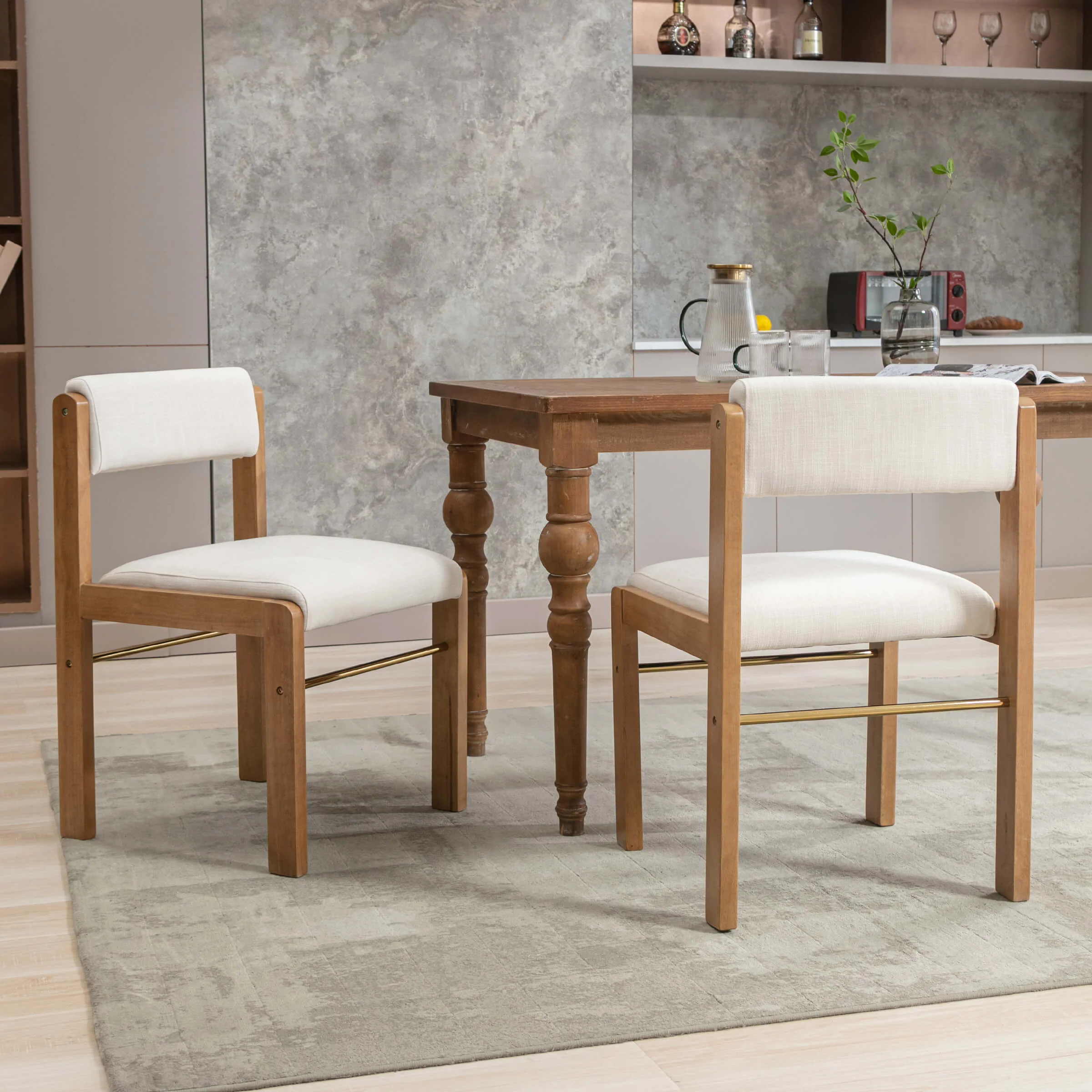 Farmhouse Cutout Back Dining Chairs Set of 2 - 1928DC - Image 3