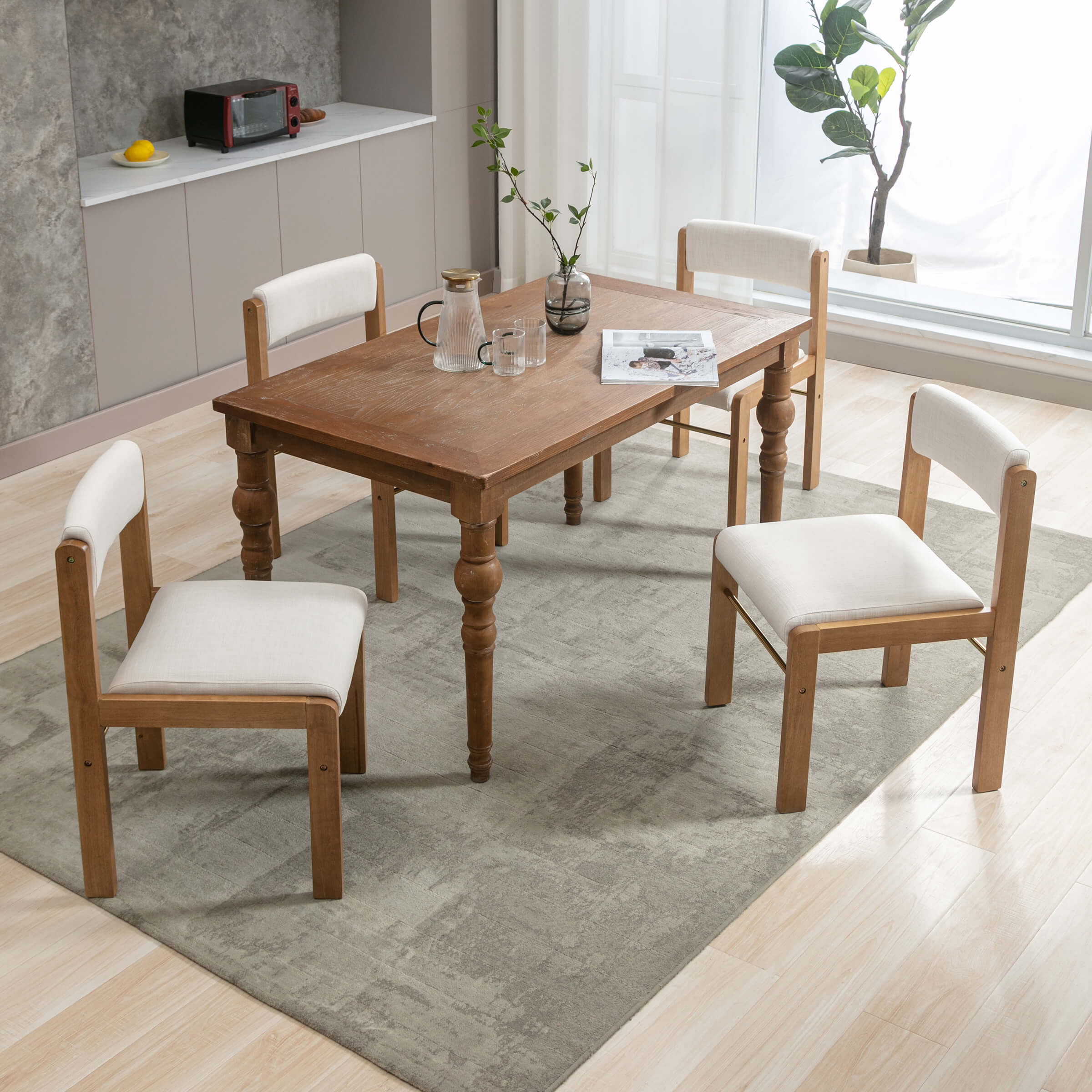 Farmhouse Cutout Back Dining Chairs Set of 2 - 1928DC - Image 9